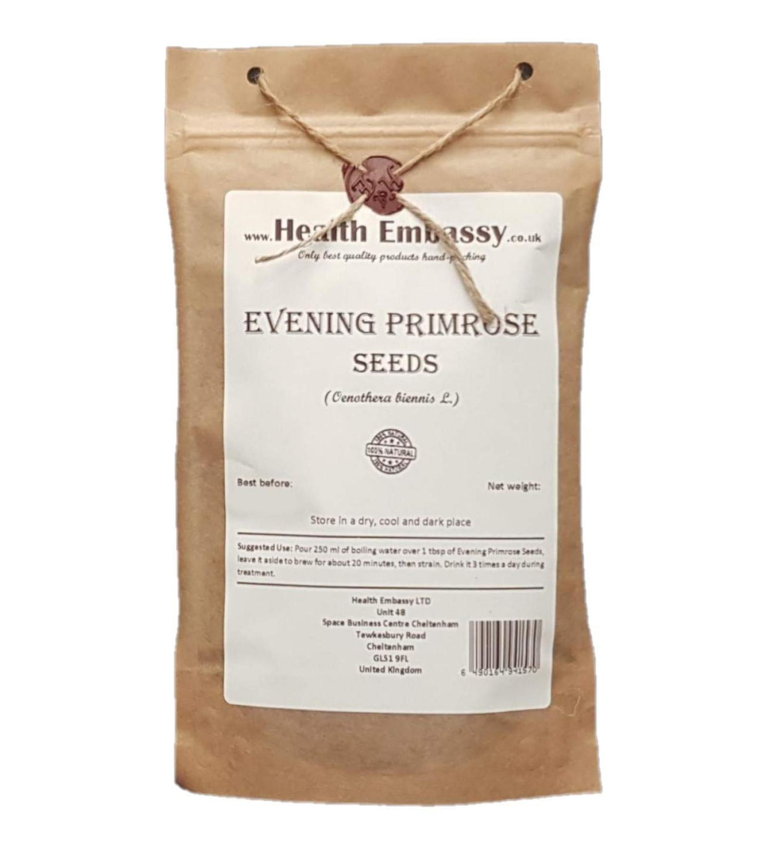 Health Embasssy Graines d'Onagre | Oenothera Biennis L | Evening Primrose Seeds (200g) 200 g (Lot de 1) - Buy Online on GoSupps.com
