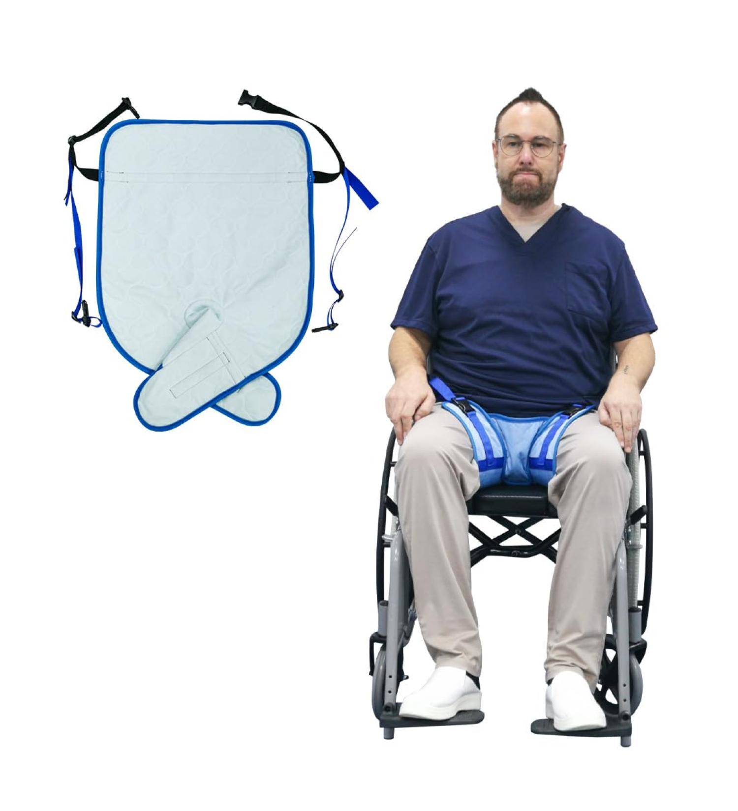 Wheelchair Seat Belt Highly Absorbent Incontinence Pad Wheelchair Safety Harness for Positioning Elderly Waterproof Seat Pad with Adjustable Straps(Pack of 1) - Buy Online on GoSupps.com
