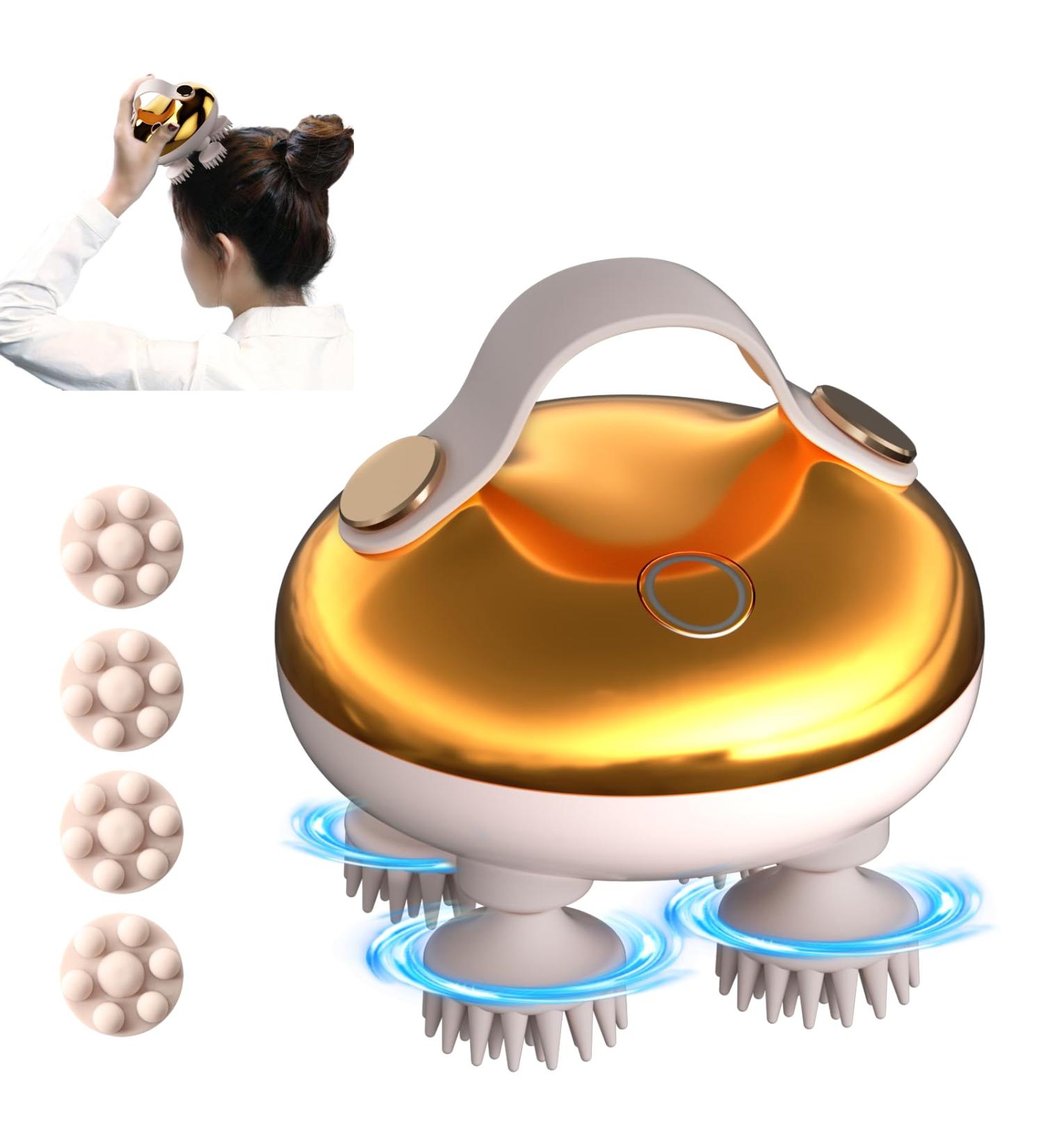 Electric Scalp Massage Brush | 3-Speed Hair Massager | Waterproof Head Massager | Perfect Mother's Day Gift - Buy Online on GoSupps.com