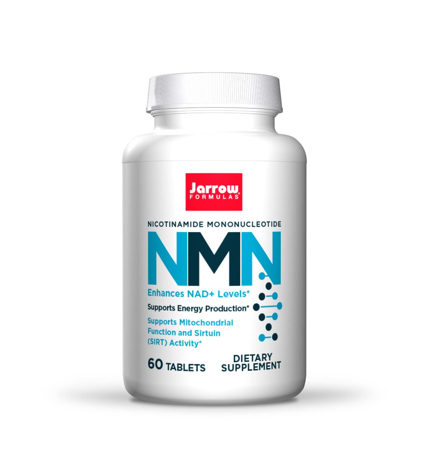 Buy Jarrow Formulas NMN 60 Tablets - Premium Nicotinamide Mononucleotide Supplement for Cellular Health - Buy Online on GoSupps.com