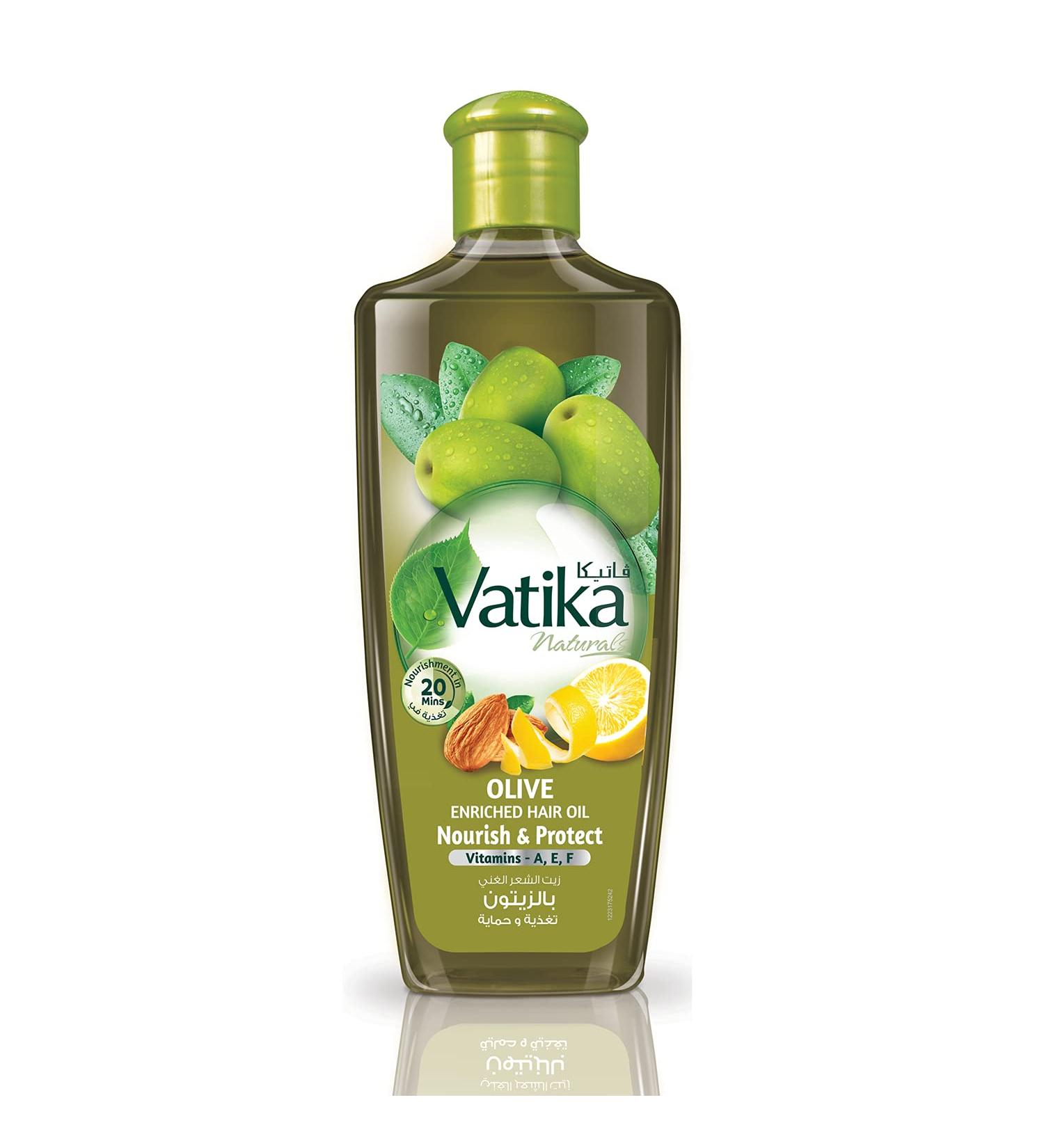 Dabur Vatika Naturals Olive Enriched Hair Oil 200ml - Nourishing & Strengthening Hair Care | Buy Internationally - Buy Online on GoSupps.com