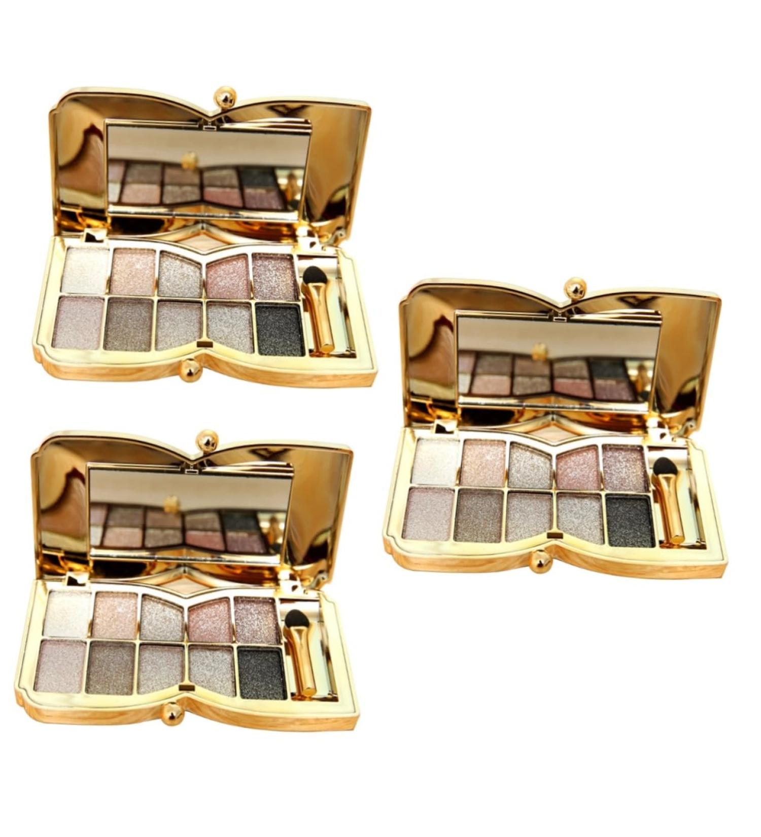 Beavorty 3pcs Eyeshadow Shadow Colors Eye Flash Glitter # Brush With Makeup Mirror & Colorful 1 count (Pack of 1) As Shownx3pcs - Buy Online on GoSupps.com