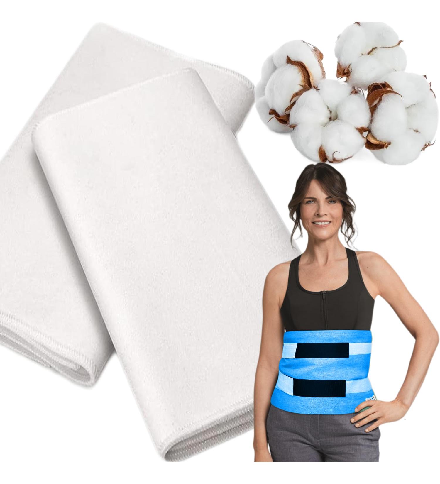 Castor Oil Pack Wrap - Reusable Organic Cotton Flannel for Liver Detox & Inflammation Relief | Revolutionary Upgrade - Buy Online on GoSupps.com