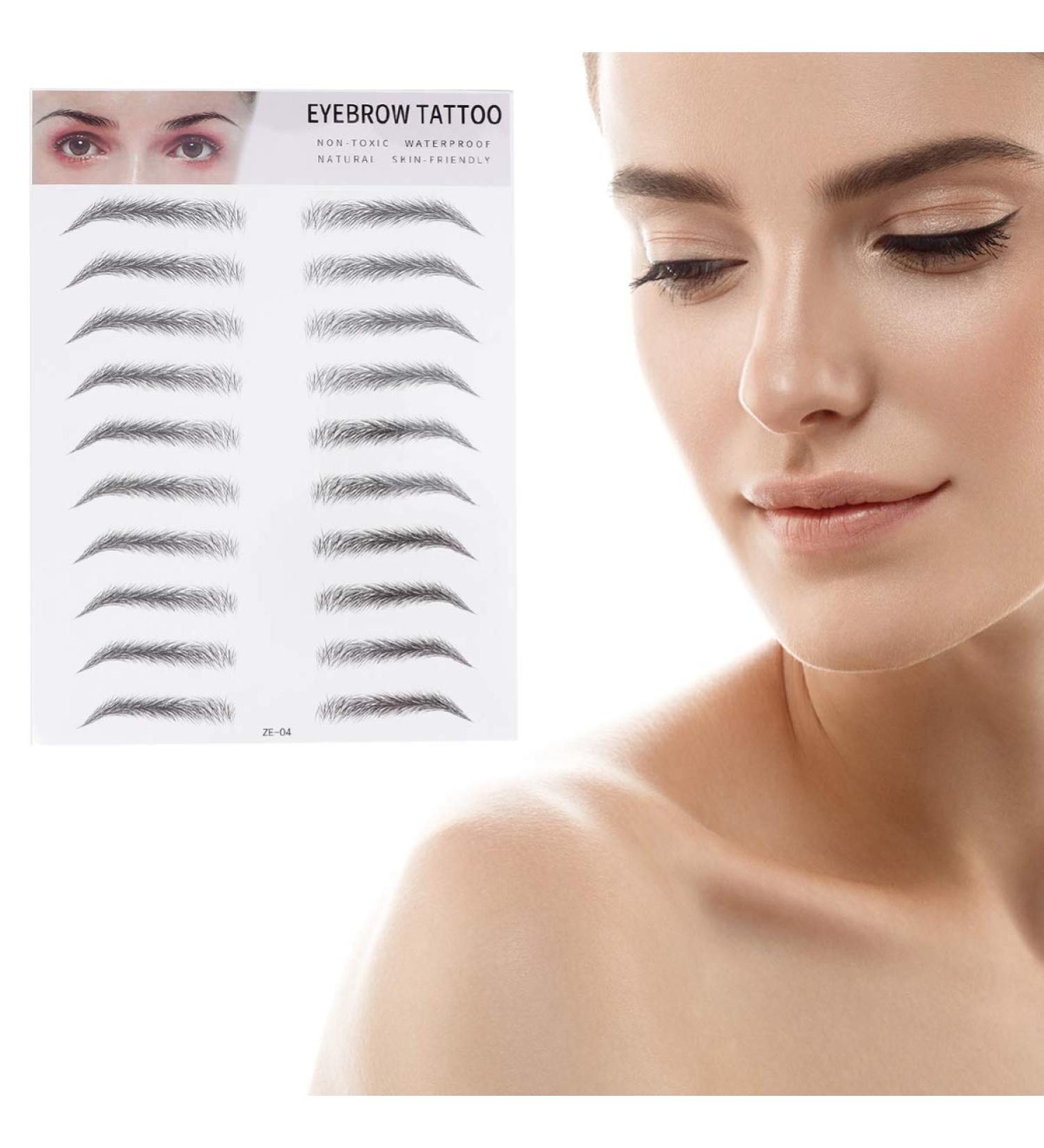 Beavorty 2pcs 3d Eyebrow Stickers Suit Eyebrow Transfer Stickers Artificial Eyebrow Miss Eyebrow Trimming - Buy Online on GoSupps.com