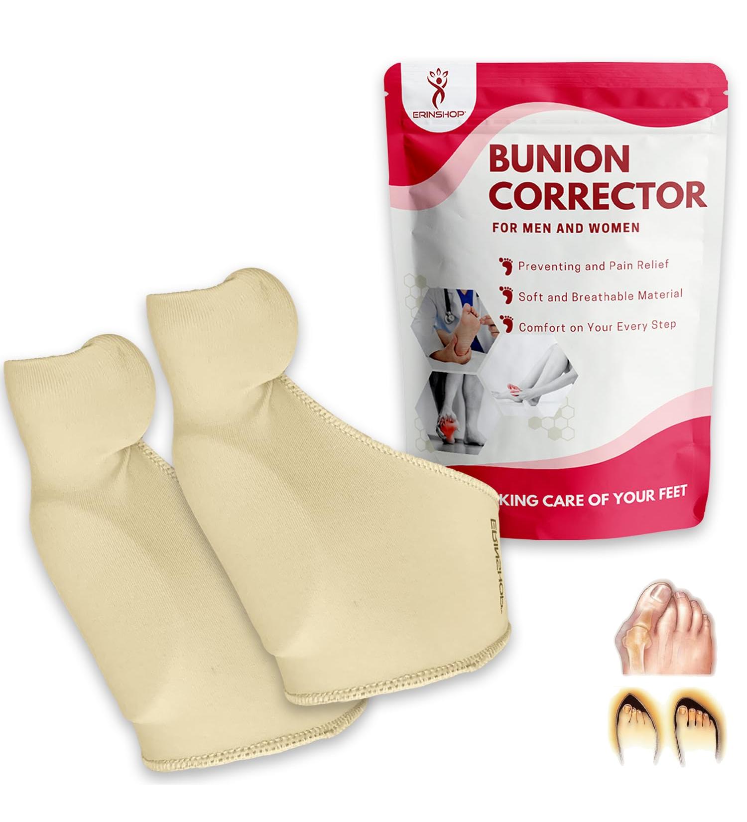Bunion Socks Corrector for Women & Men | Pain Relief Hallux Valgus & Turf Toe Brace | Orthopedic Gel Separator | Toe Alignment & Bunion Splint - Buy Online on GoSupps.com
