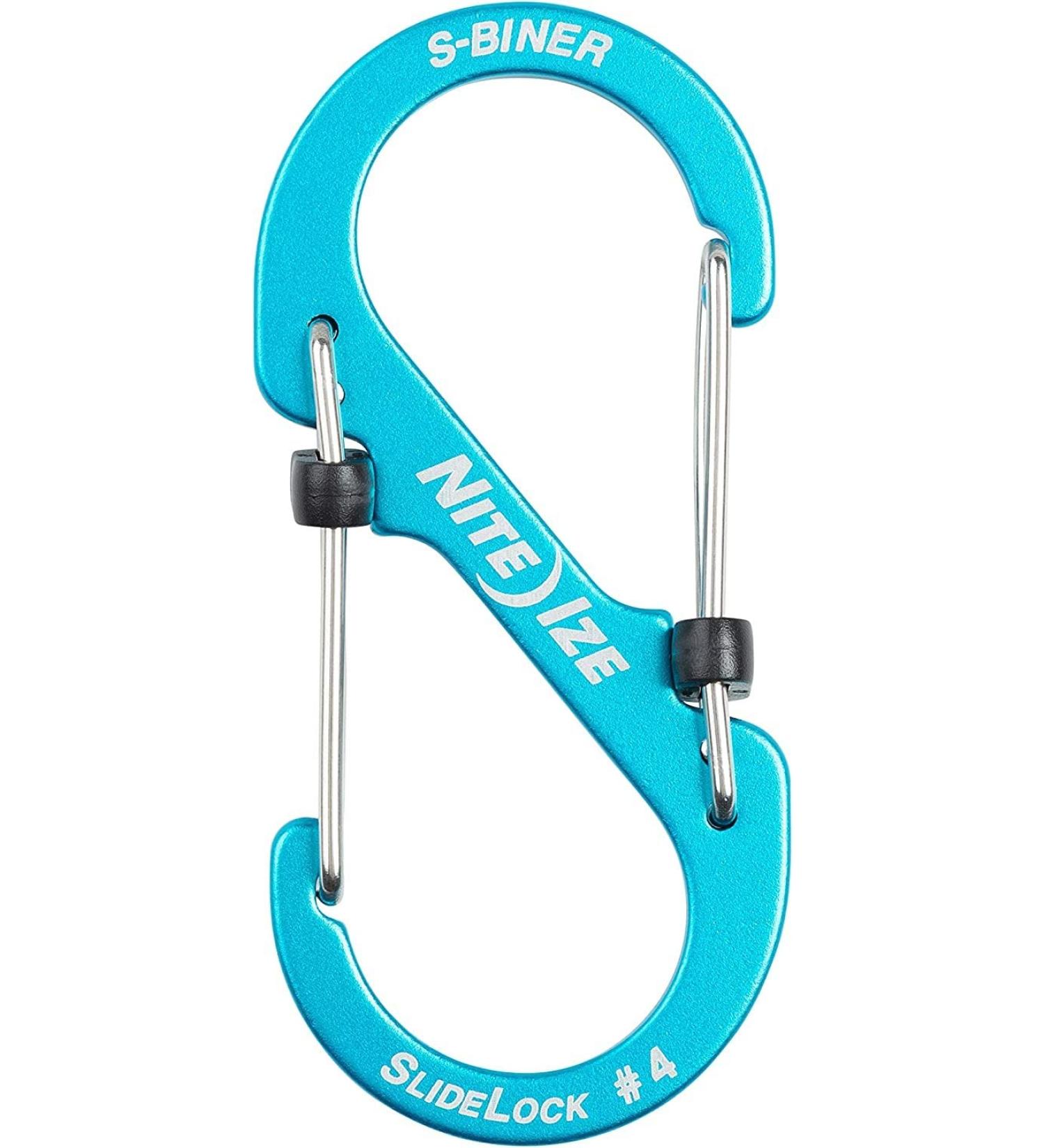 Nite Ize LSBA4-03-R6 S-Biner SlideLock Dual Locking Carabiner | Size #4 | Blue - Buy Online on GoSupps.com