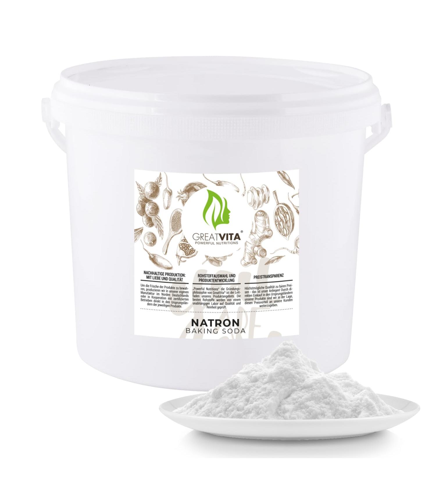 Premium Quality Soda Powder 5000g - Ecological Sodium Carbonate E 500II | High Purity Baking Powder | Greatvita - Buy Online on GoSupps.com
