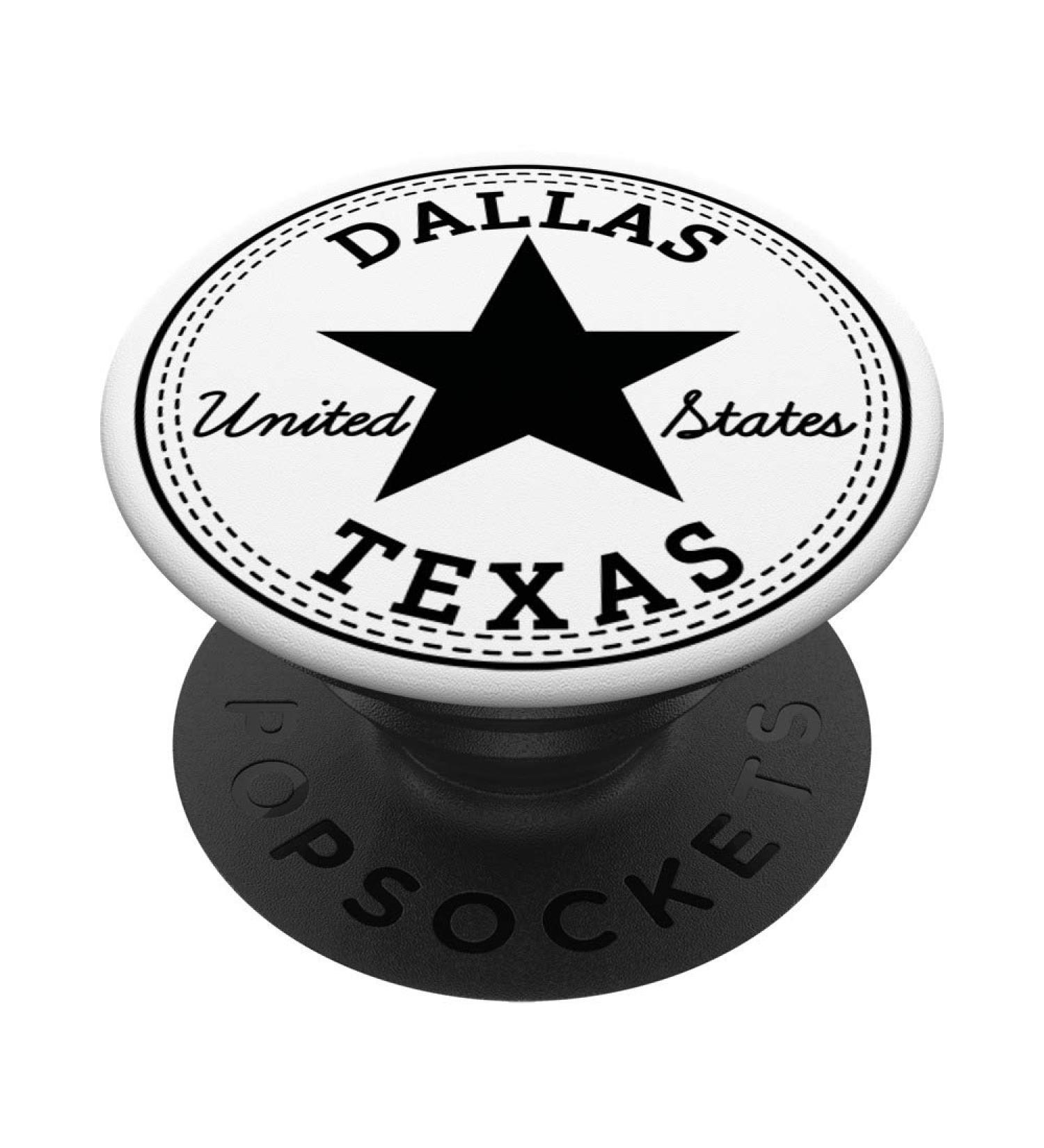 Dallas Texas USA United States PopSockets PopGrip: Swappable Grip for Phones & Tablets Black - Buy Online on GoSupps.com