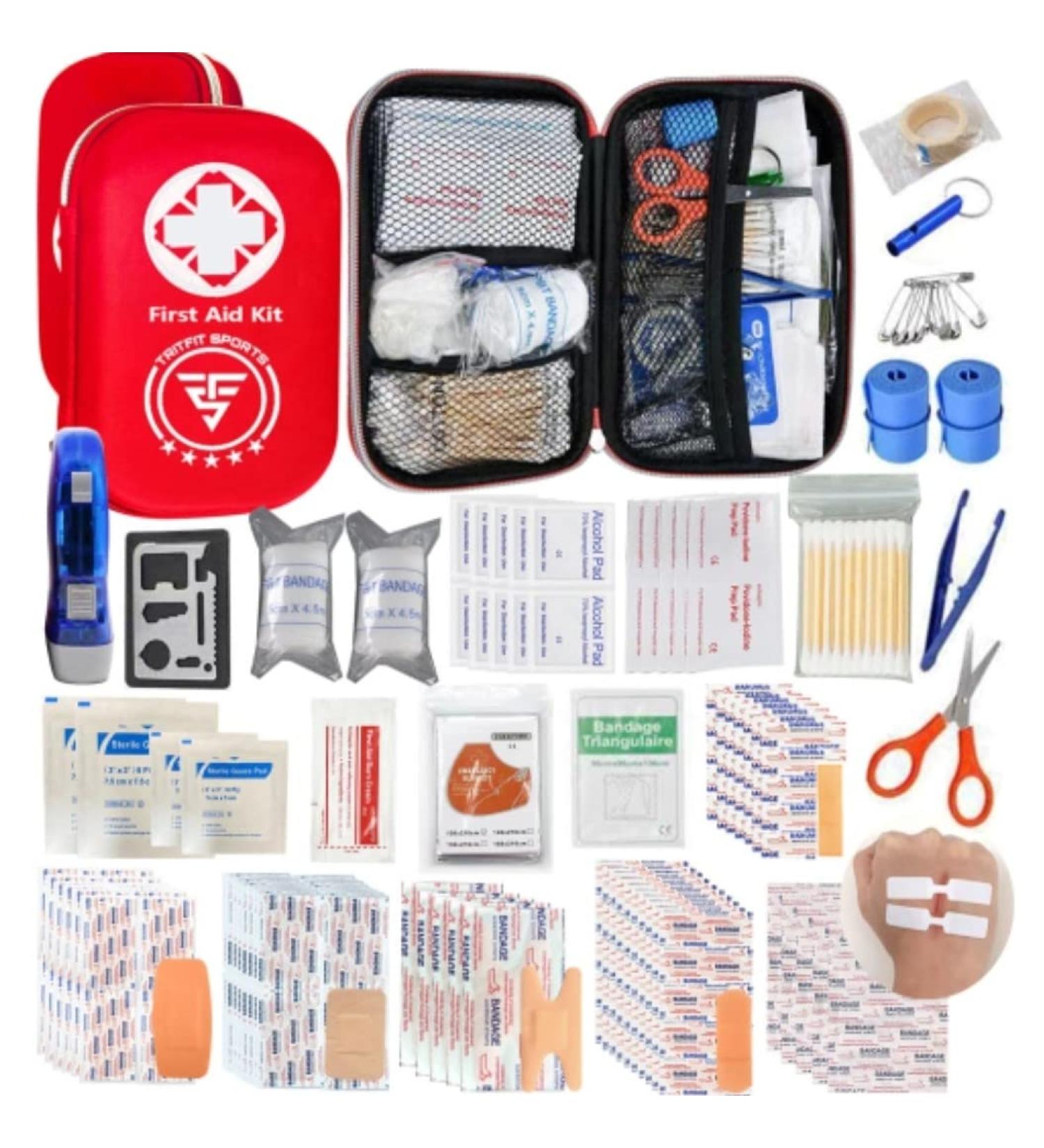 TRITFIT SPORTS 309 PCS First Aid Kit - Emergency & Car Essentials, Hospital Grade Medical Supplies for Home - Buy Online on GoSupps.com