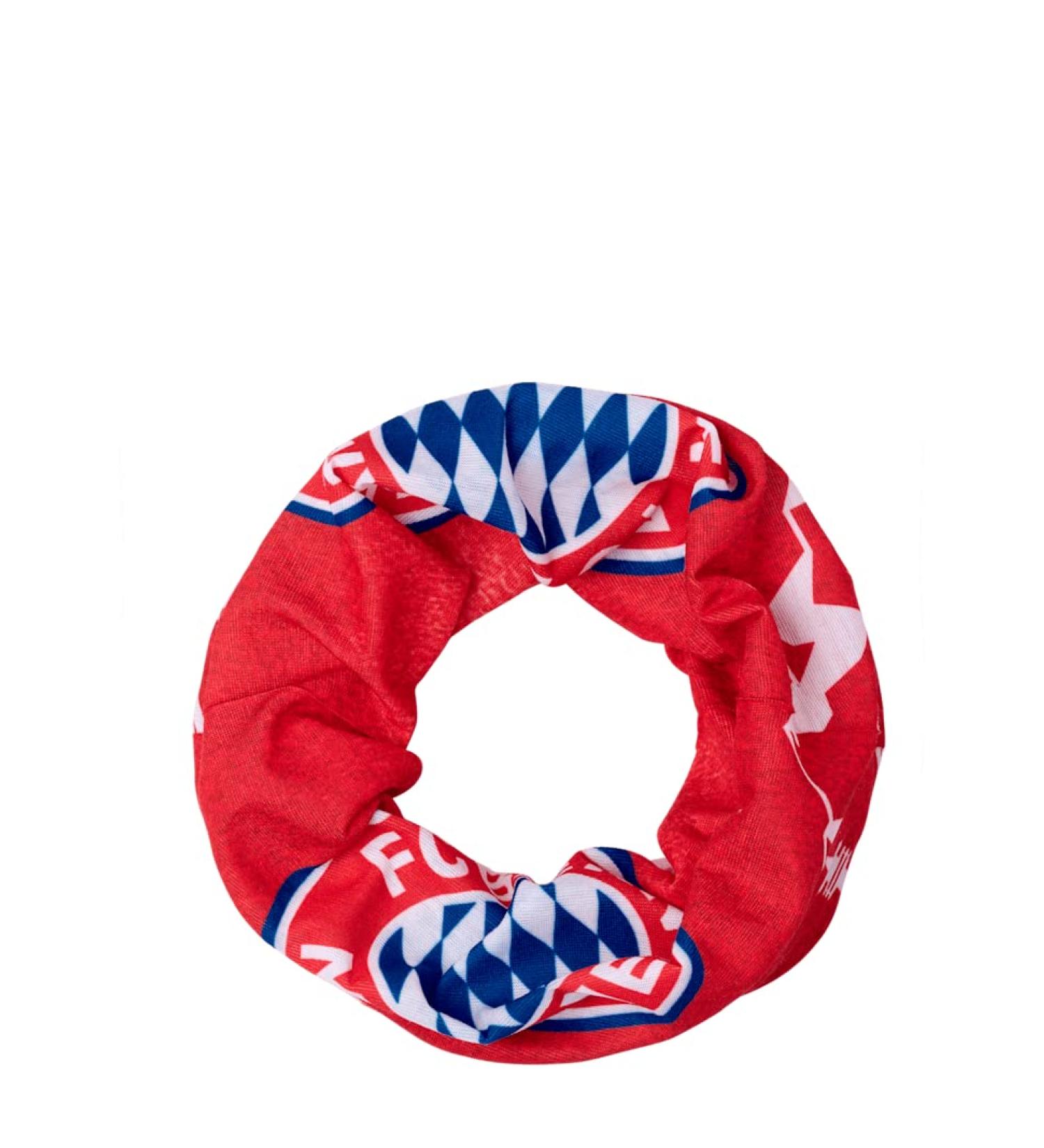 FC Bayern Munich Multifunctional Scarf - Munich Skyline Red | One Size | Official Merchandise - Buy Online on GoSupps.com