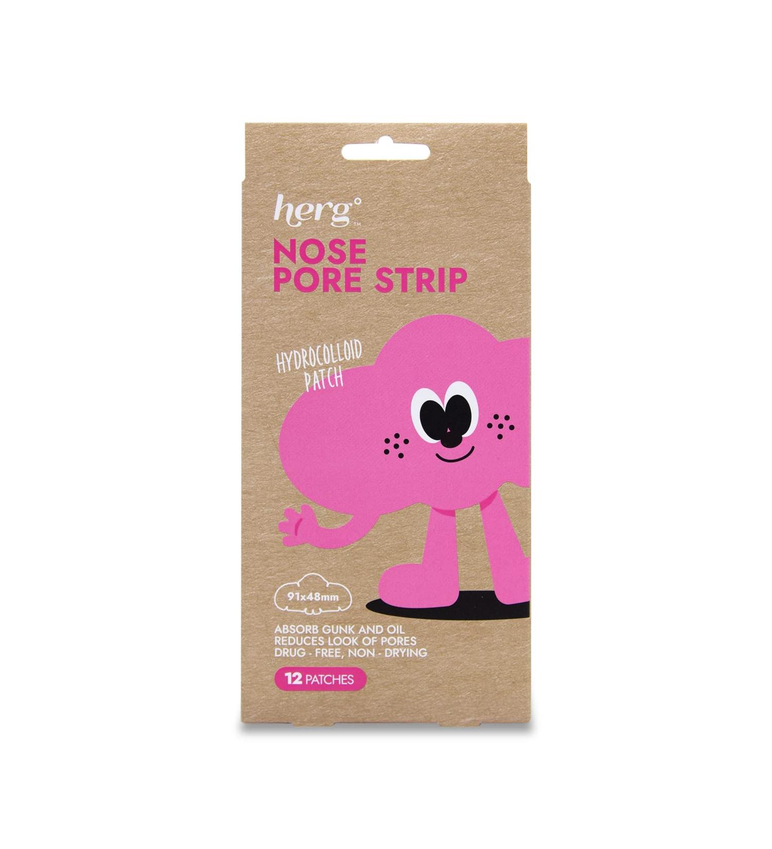 Herg Extra Large Hydrocolloid Patches - Dermatologist-Approved Overnight Pore Strips for Pimples, Zits, and Oil - Absorb Acne Nose Gunk - 12 Count - Buy Online on GoSupps.com