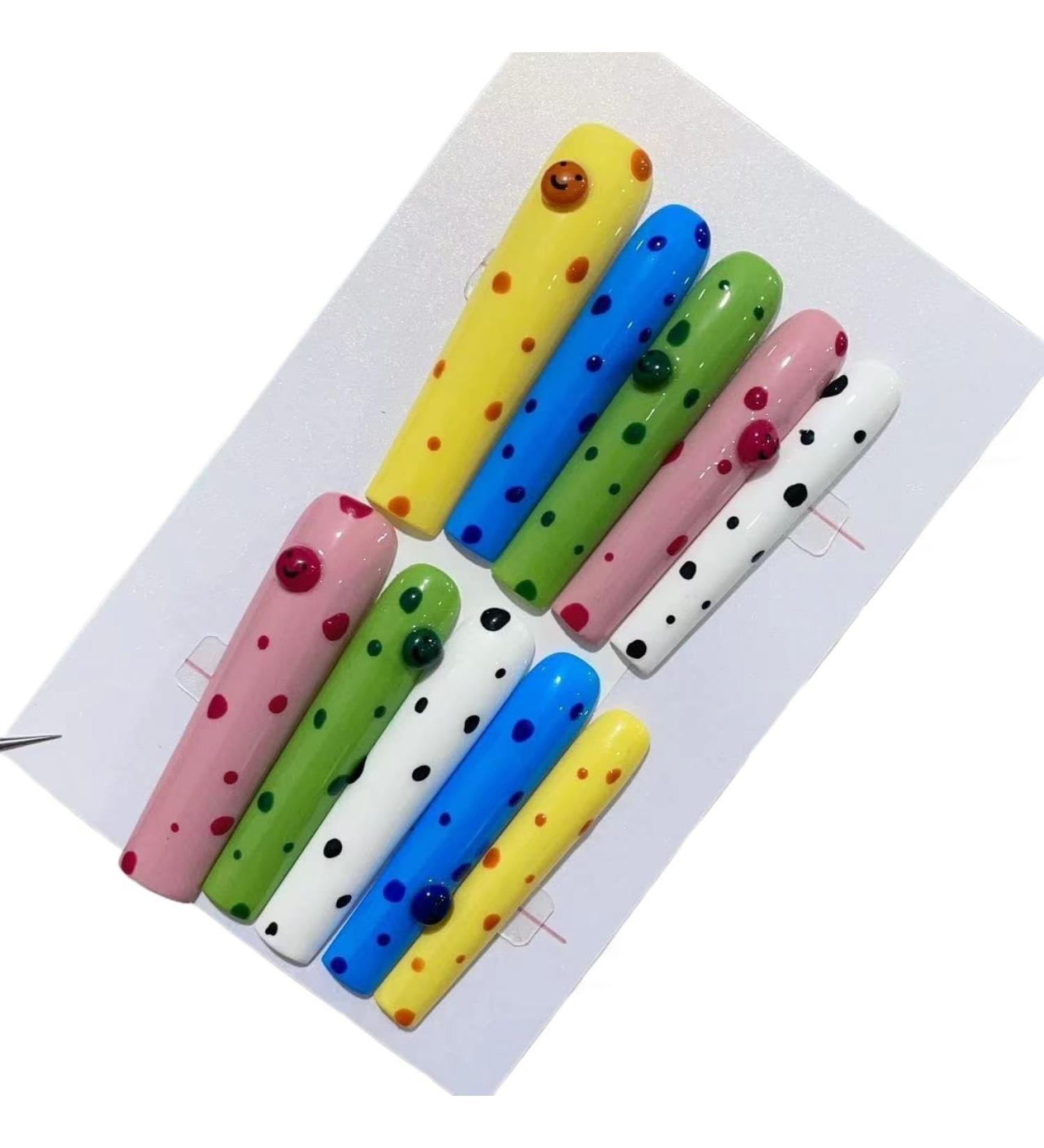 Handmade wearing of European and American style nail patches halo dyeing detachable nail art patches fake nails(A-004 M)