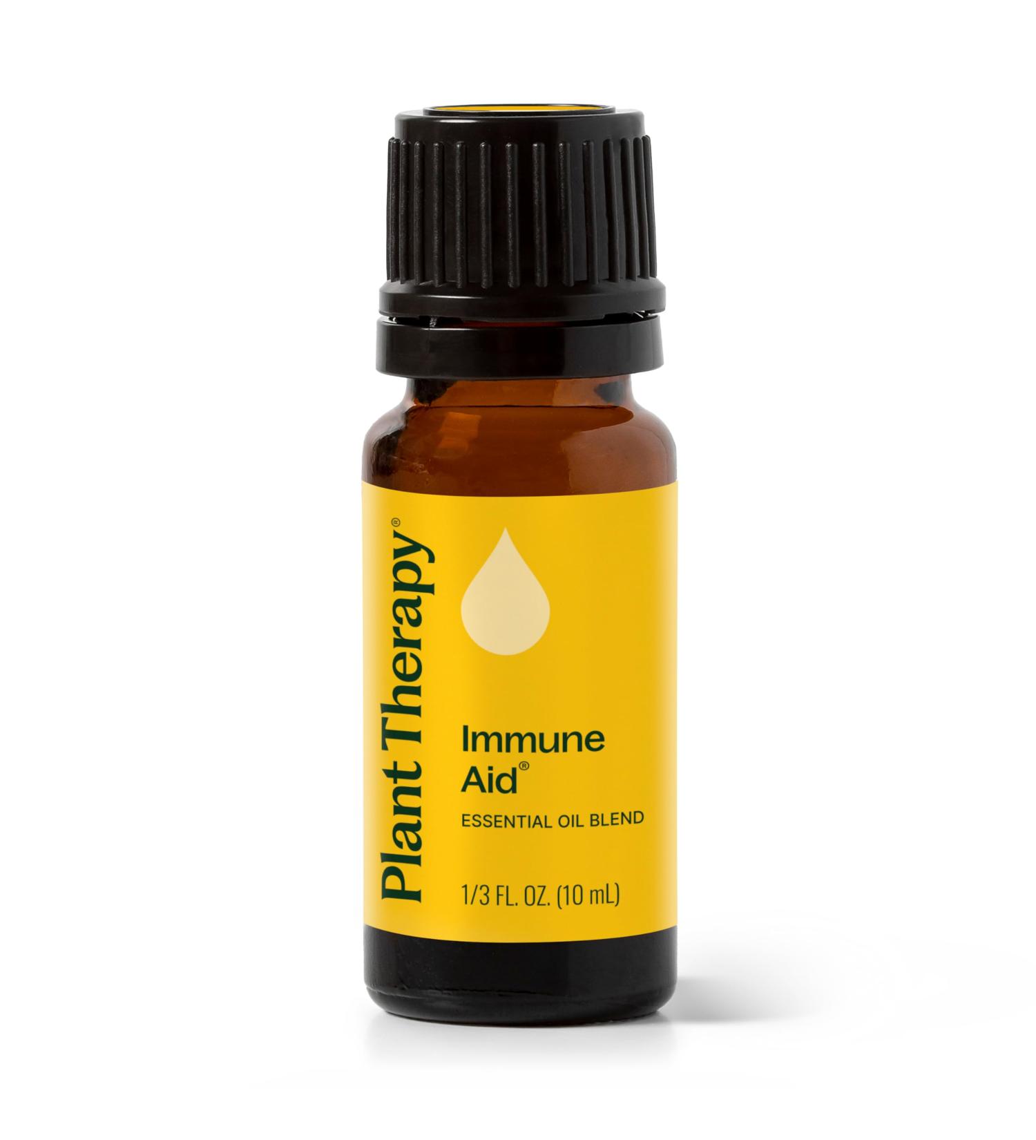 Plant Therapy Immune Aid Essential Oil Blend 10 mL (1/3 oz) 100% Pure Undiluted Natural Aromatherapy Natural Immune Support Fresh Scent - Buy Online on GoSupps.com