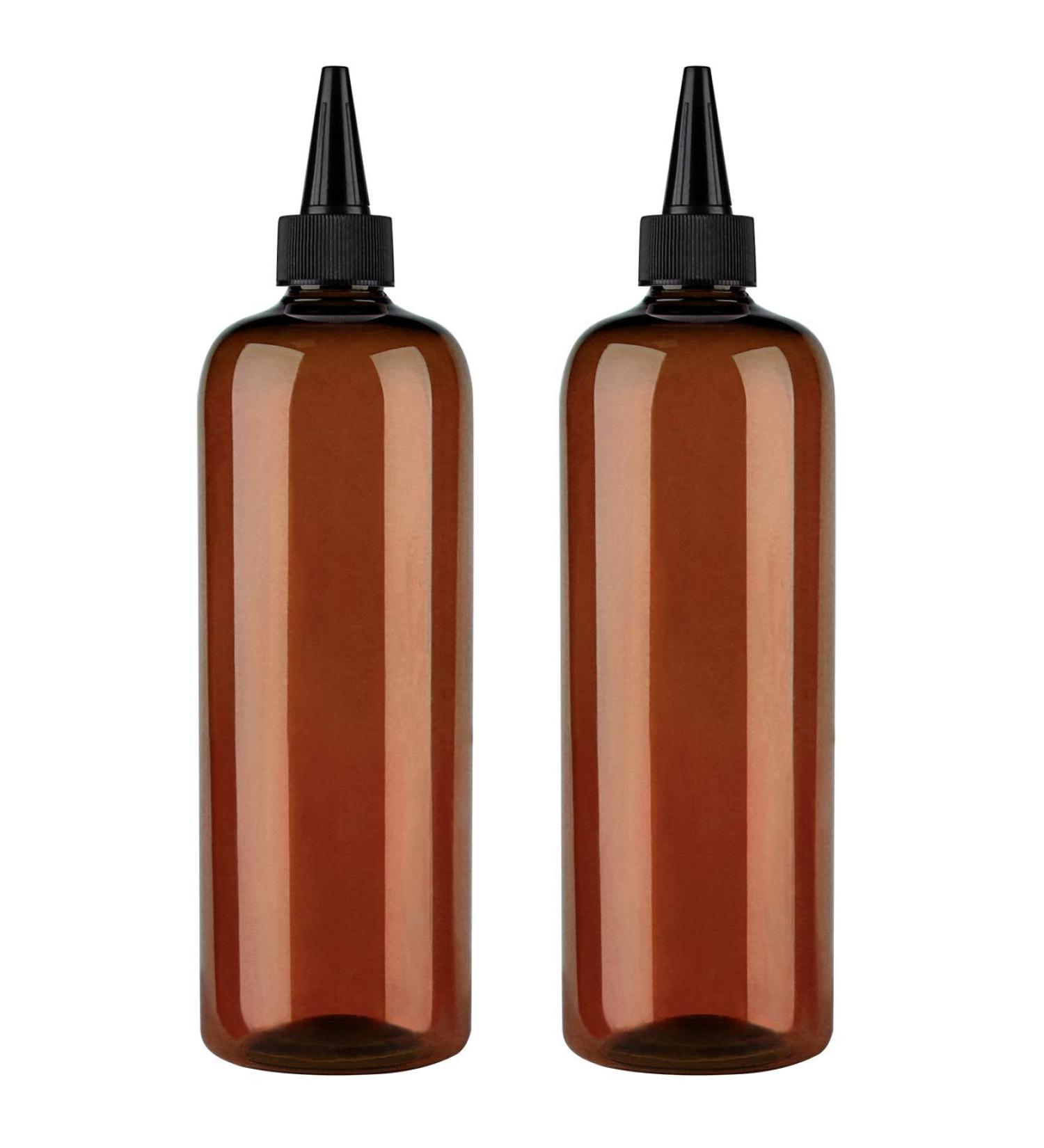 Sdoot Bernstein Squeezing Bottle for Hair Color - 2 Pack 473ml Applicator with Rotating Lock Ideal for Hair & Pet Use Brown Black Cap - Buy Online on GoSupps.com