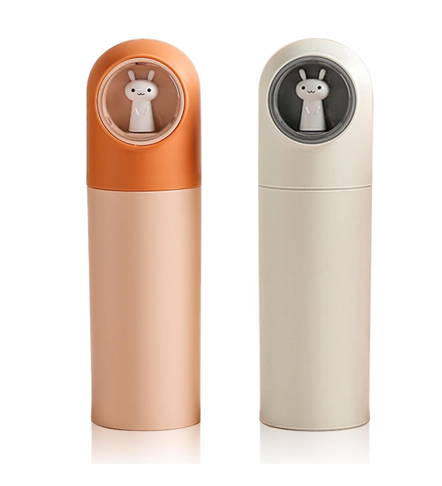 Jadin Children's Toothbrush Case Set | 2 Portable Cartoon Covers for Home School & Travel (White + Orange) - Buy Online on GoSupps.com