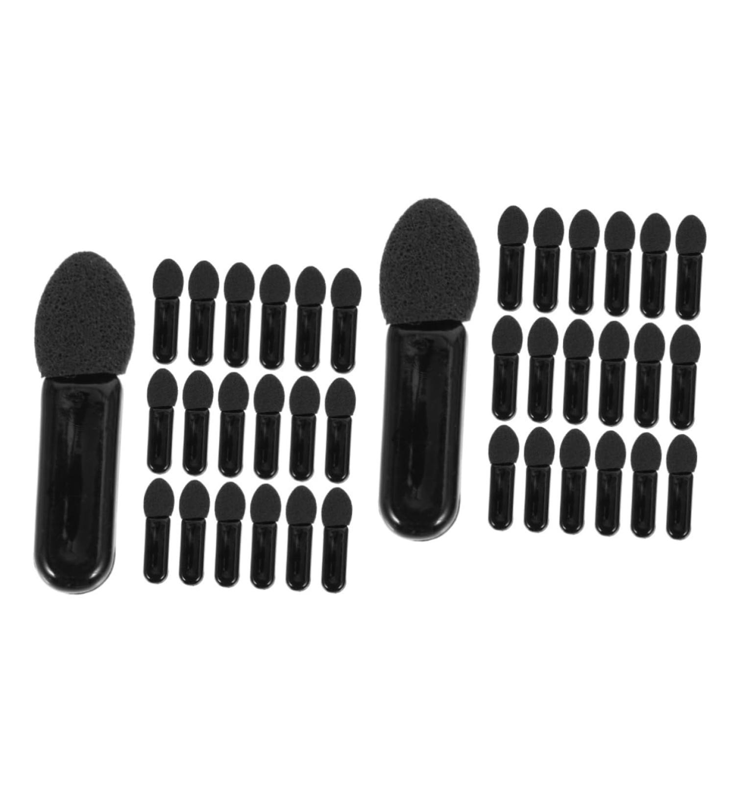 Didiseaon 200 Pcs Mini Eyeshadow Swab Eyelash Applicator Lipstick Brush Applicator Lip Balm Milky Cotton Black - Buy Online on GoSupps.com
