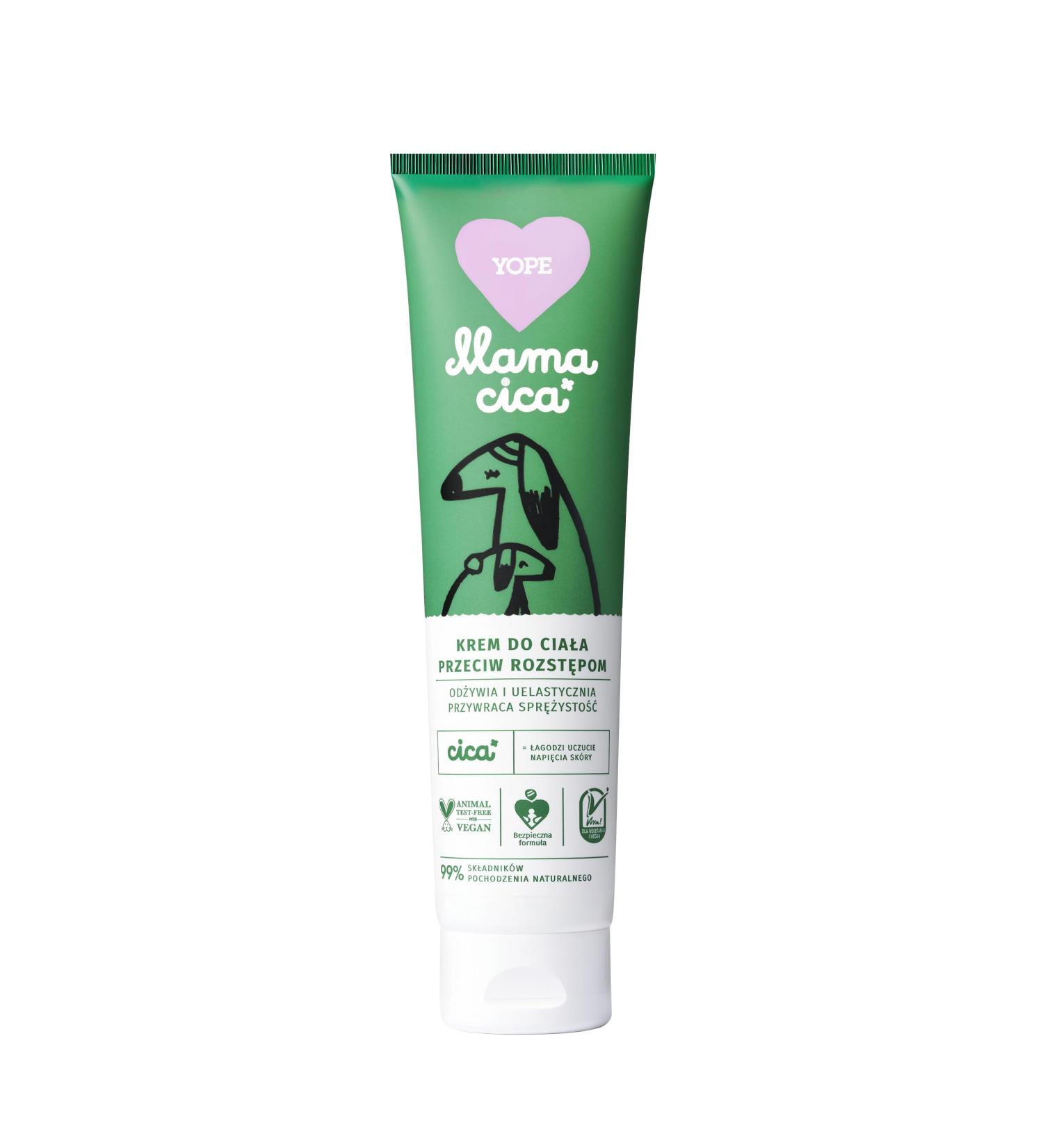 YOPE Body cream for stretch marks | 99% Natural Ingredients | Stretch Mark Remover MAMA CICA 150ml