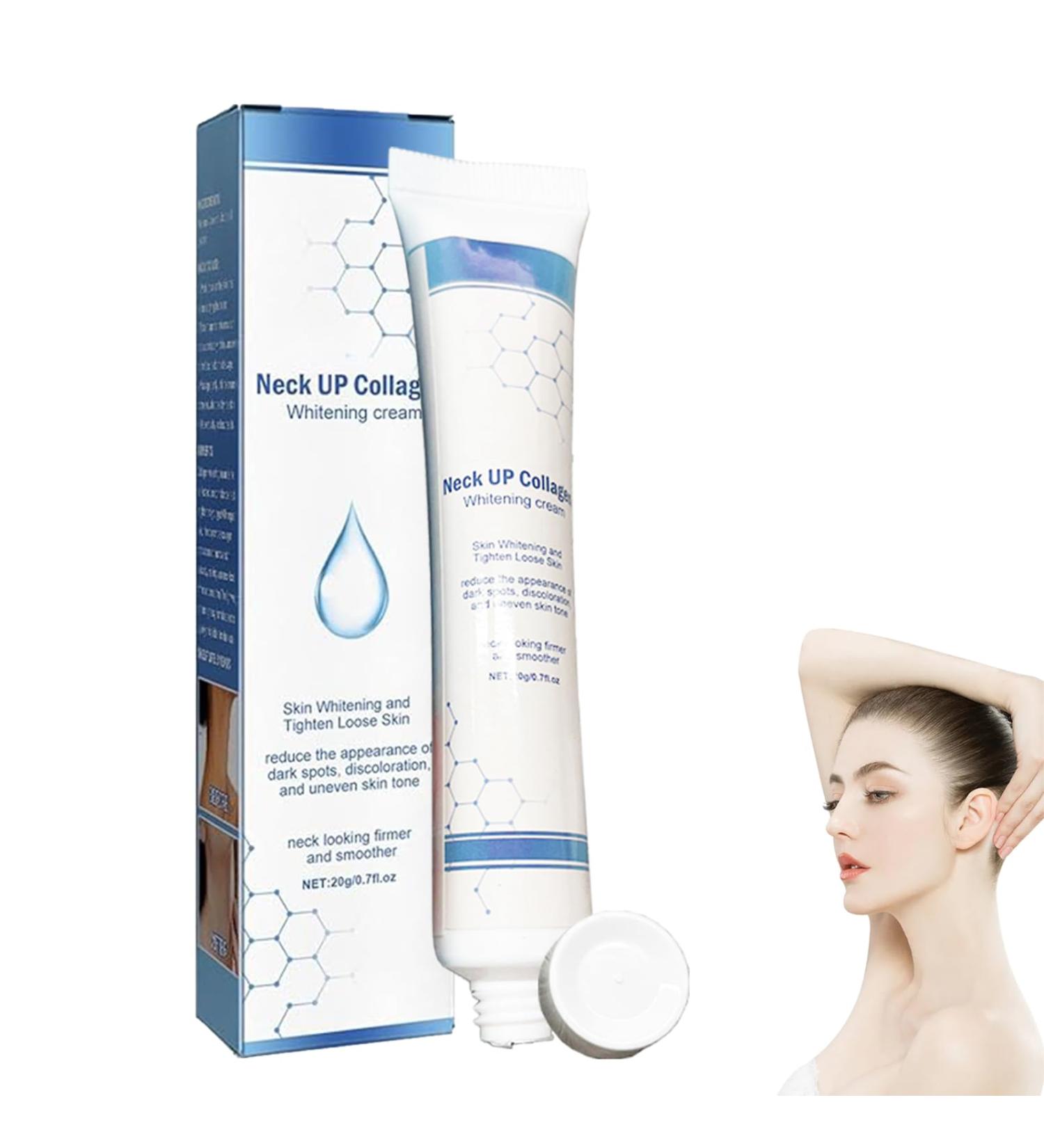 Funnaura Neck Firming Cream Collagen Tightening Lifting Sagging Skin Reduce Wrinkles Smoothing Neck Fine Liines (20g) - Buy Online on GoSupps.com