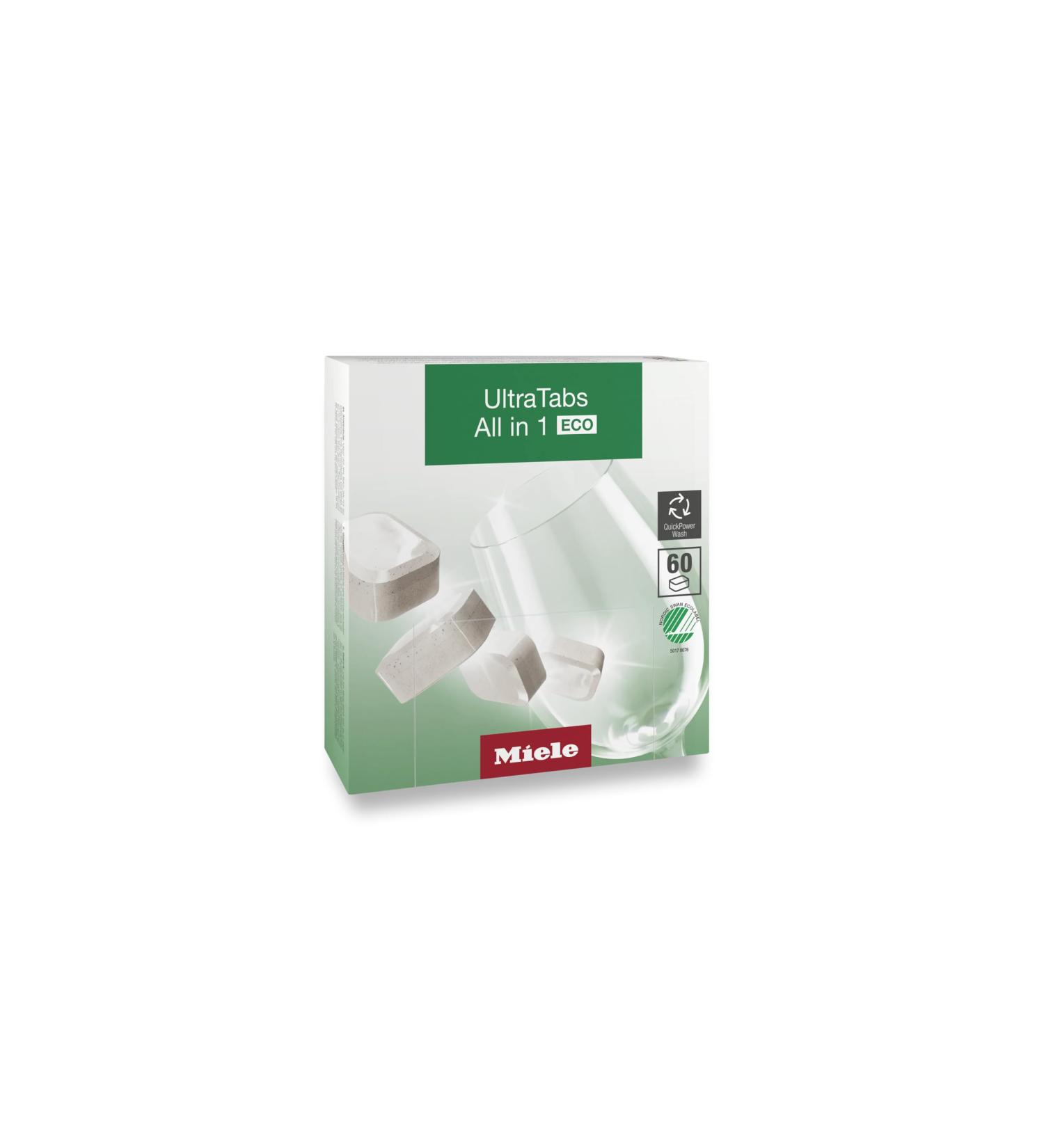Miele UltraTabs All-in-One Dishwasher Detergent - 60 ECO Tabs Compatible with All Dishwashers - International Shipping Available - Buy Online on GoSupps.com