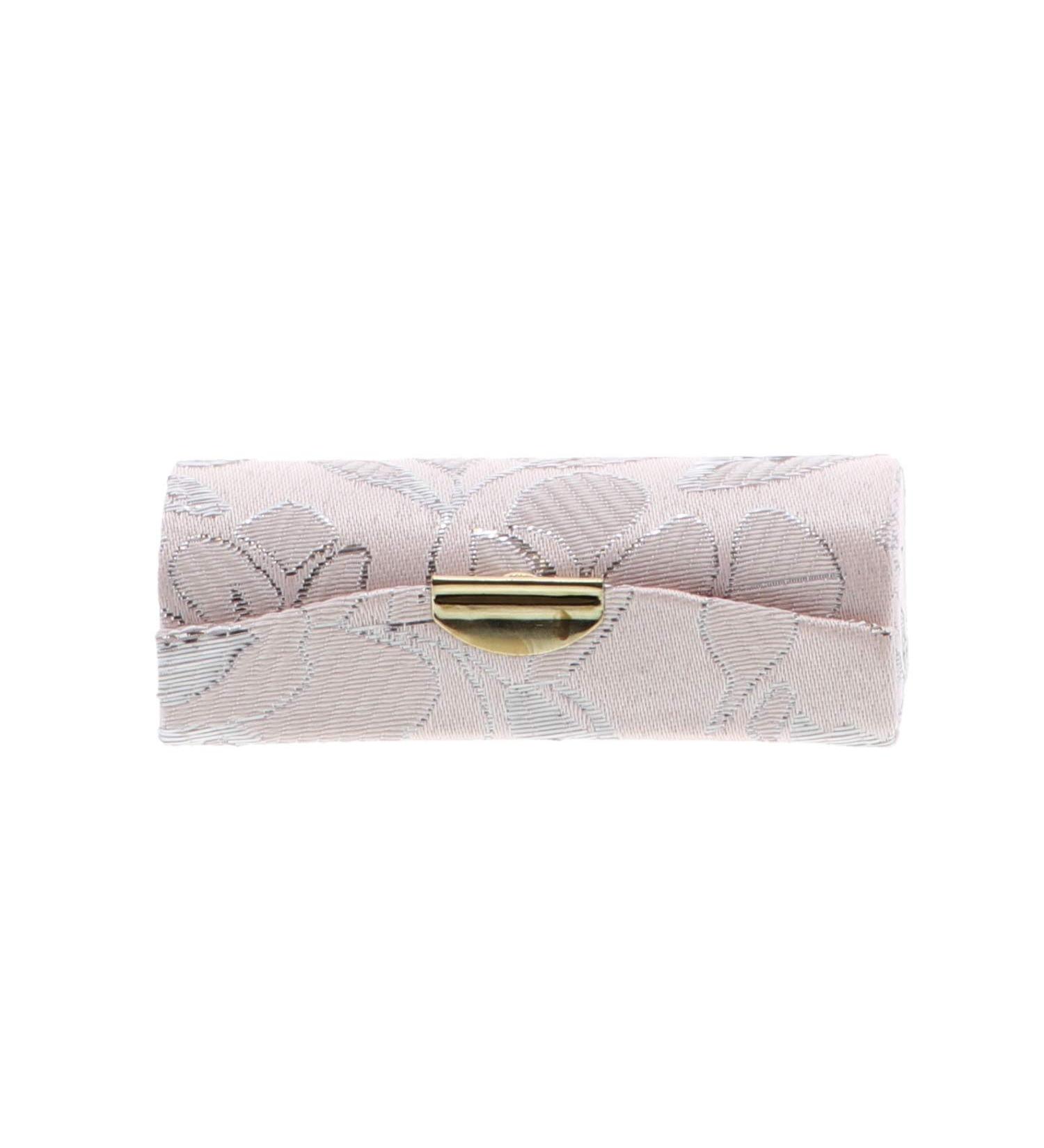 Elegant Peach Lipstick Case with Mirror - Stylish Lip Stick Holder for Ladies - Buy Online on GoSupps.com