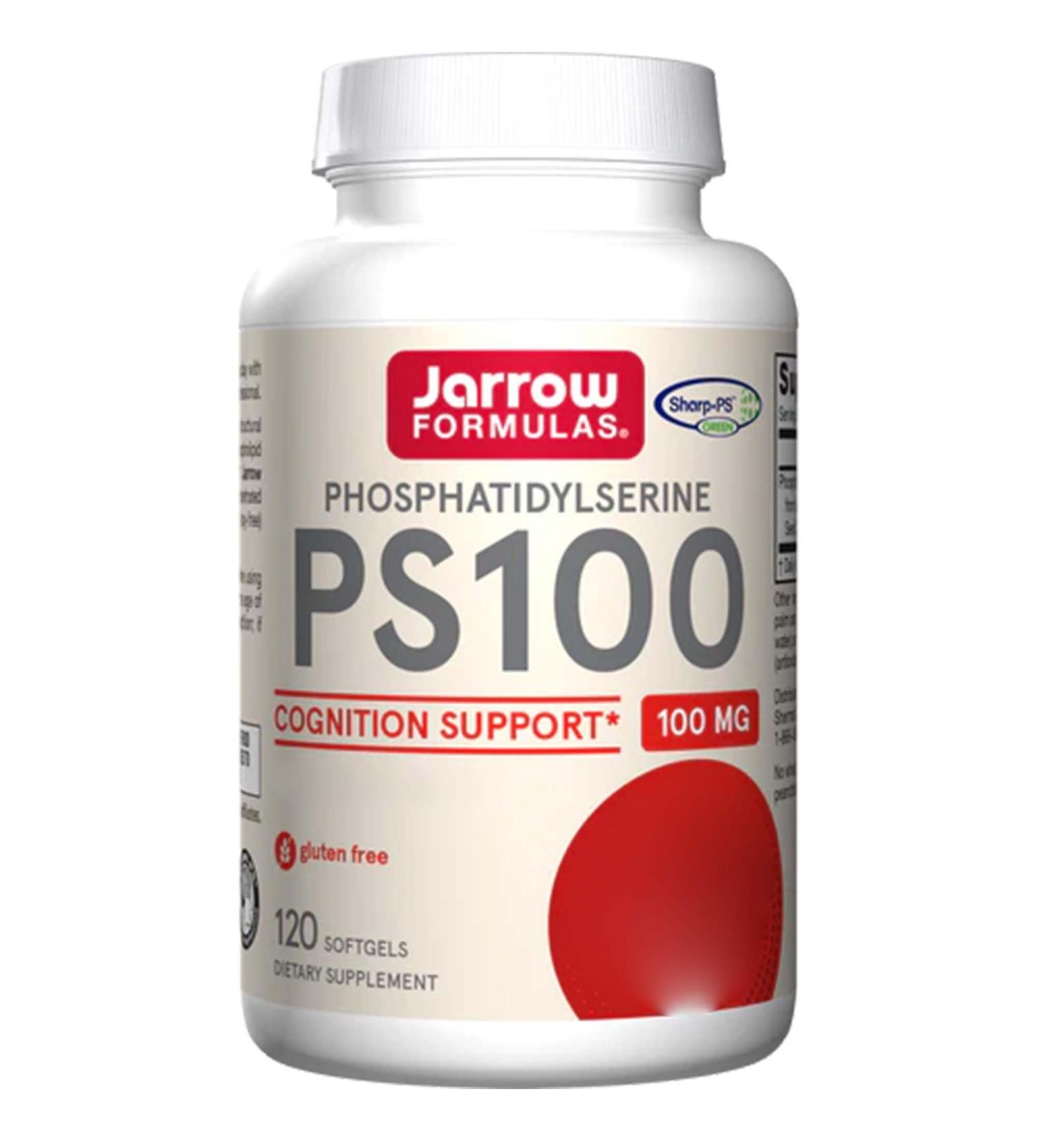 Jarrow Formulas PS 100 (Phosphatidylserine) 100mg 120 Capsules - Non-GMO, Gluten Free - Buy Online on GoSupps.com