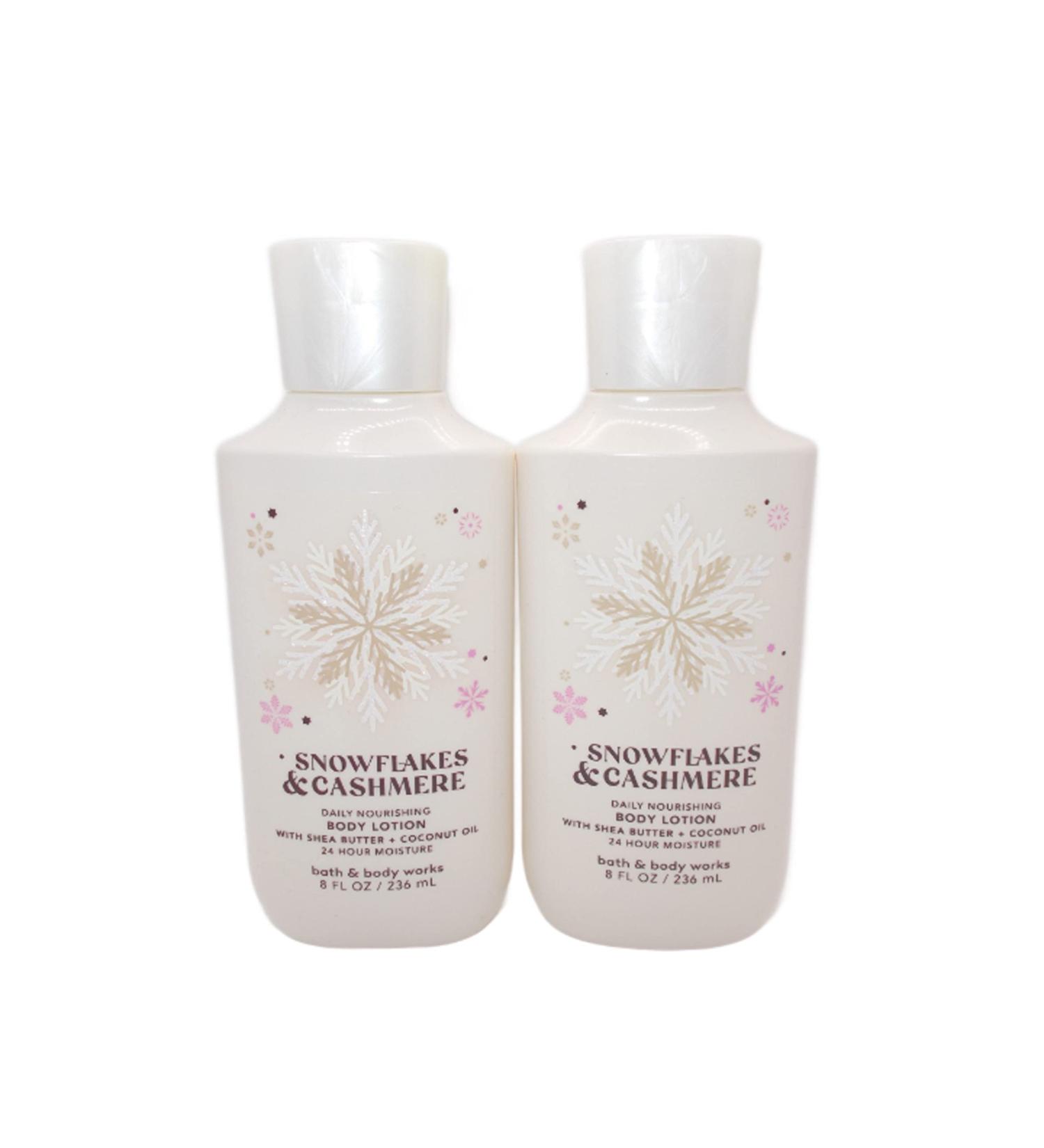 Bath & Body Works Snowflakes & Cashmere Super Smooth Body Lotion Gift Set for Women - 8 Oz (2 Pack) - Buy Online on GoSupps.com