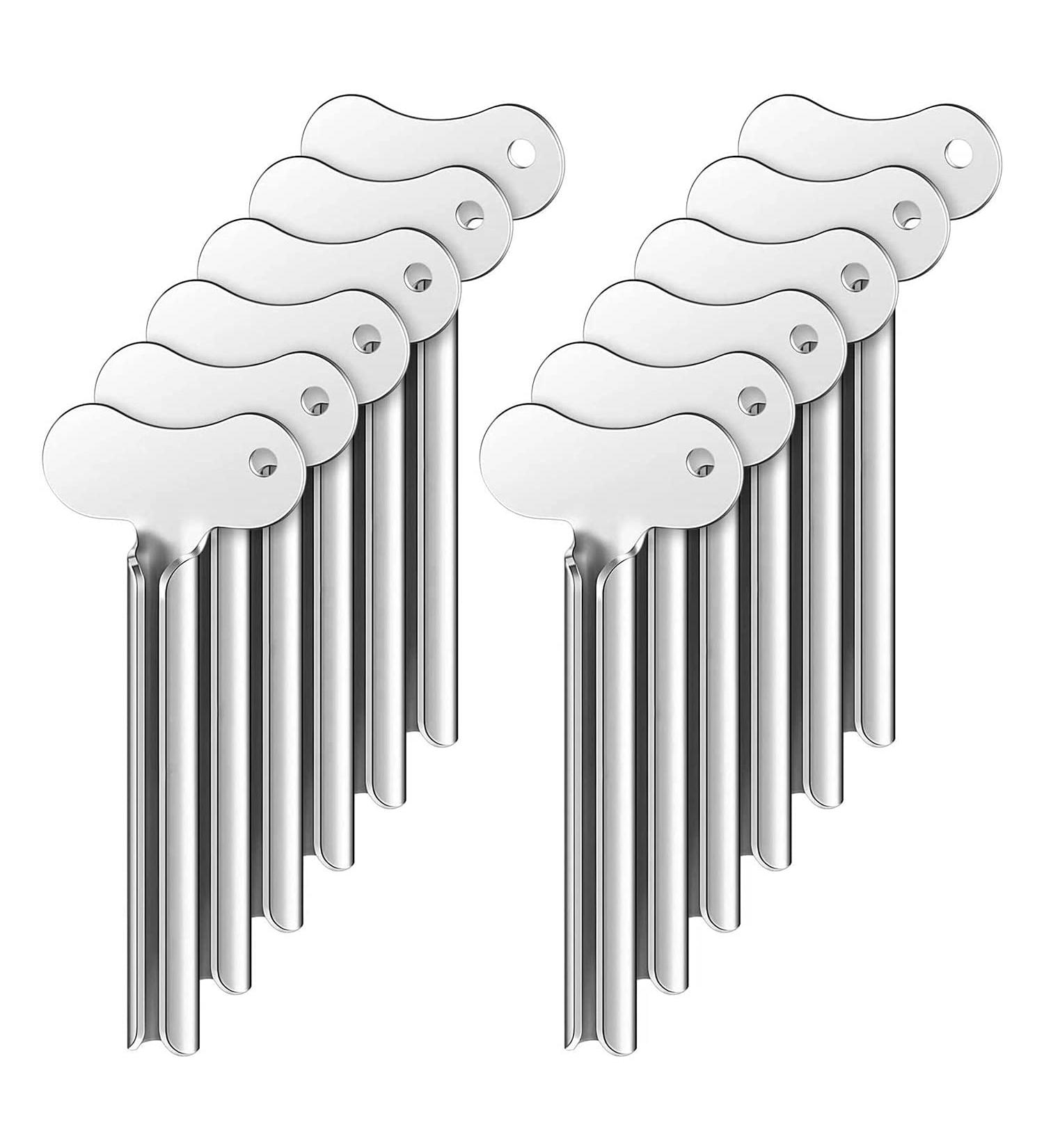 Daiilg 12 Metal Tube Squeezer Toothpaste Squeezer Metal Tube Roller Paint Squeeze Gadget - Buy Online on GoSupps.com