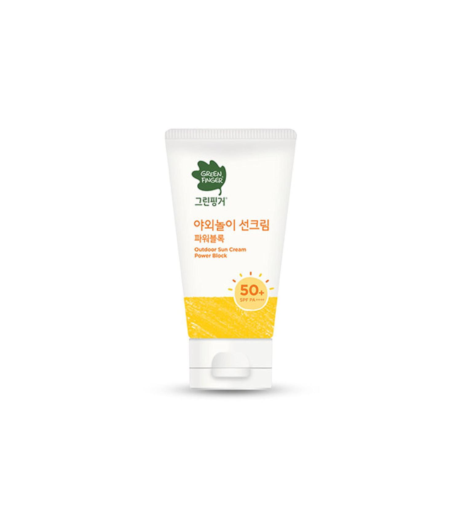 Green Finger Outdoor Sun Cream Power Block SPF50+ PA++++ 2.70 fl oz (80ml) - Ultimate Protection for Your Skin - Buy Online on GoSupps.com