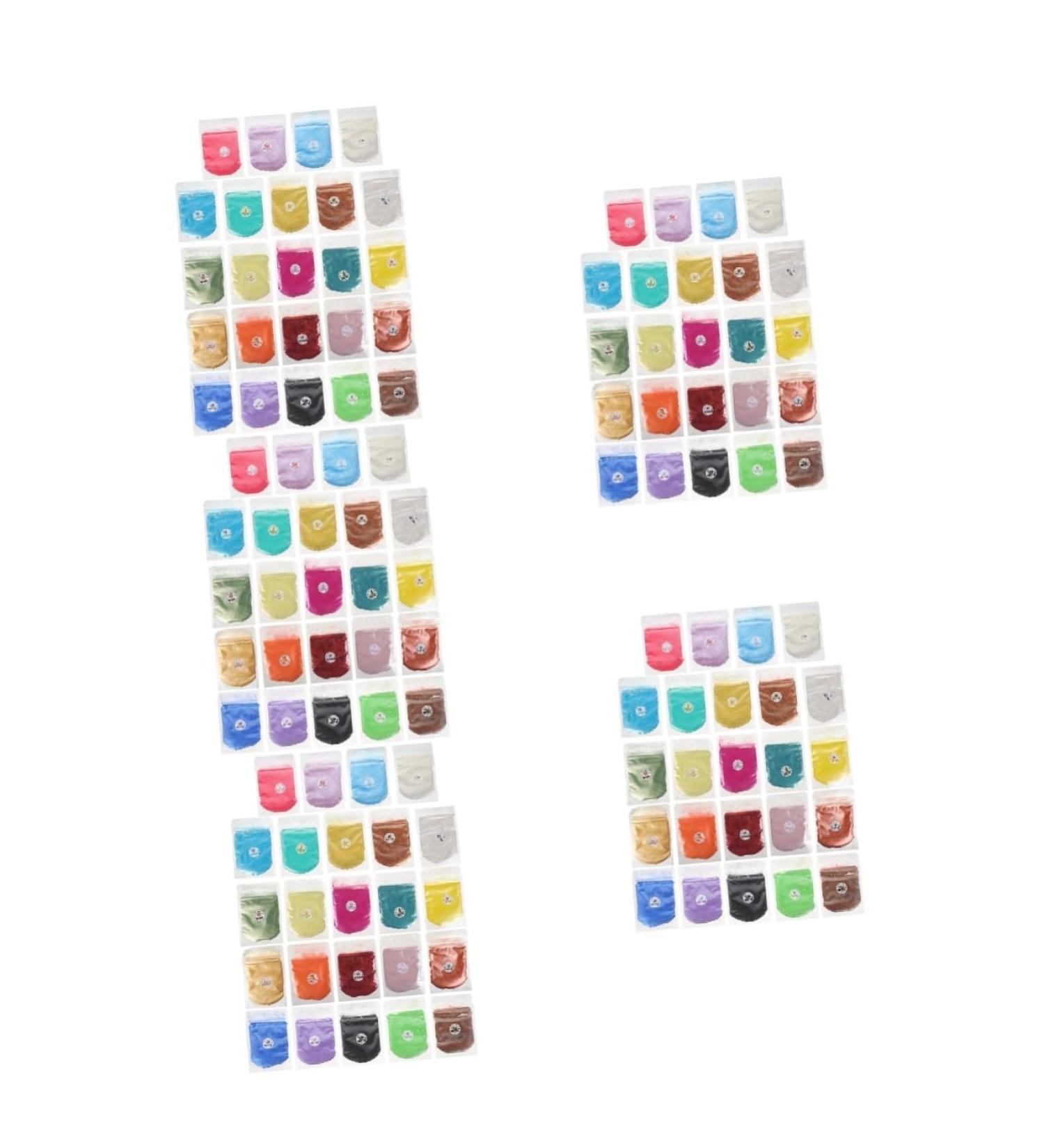 Lurrose 5pcs 24 Mica Powder Natural Soap Colorful Candles Pigment Lip Soap Powder Edible Eye Shadow 24 Colorx5pcs 13X9cmx5pcs - Buy Online on GoSupps.com