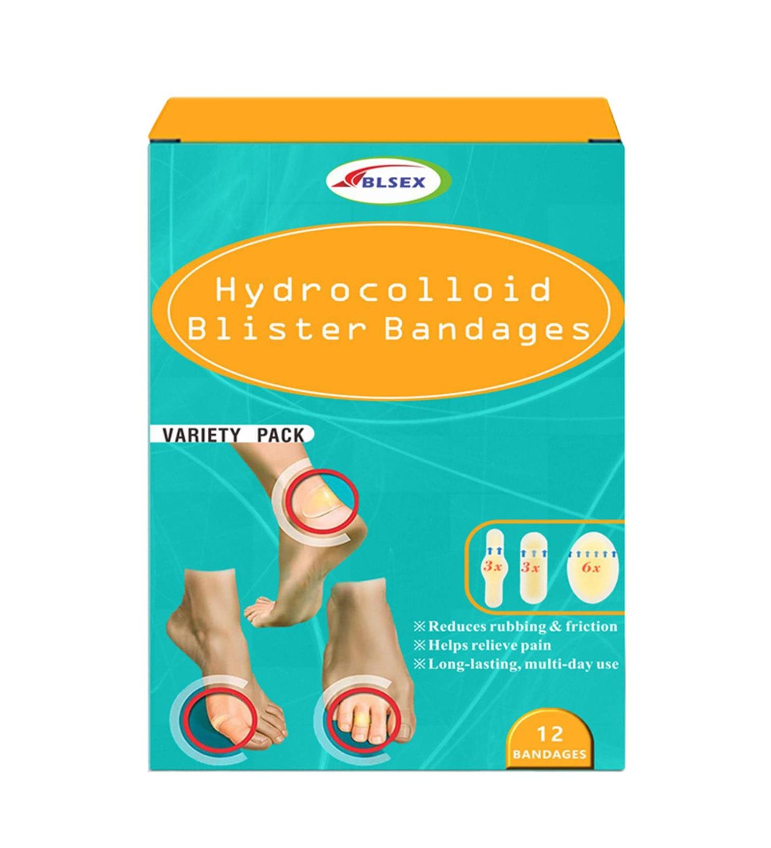 Hydrocolloid Bandages for Blister Prevention and Acne Removal - Waterproof Tape for Feet - Cellulite Remover - One Size - Buy Online on GoSupps.com