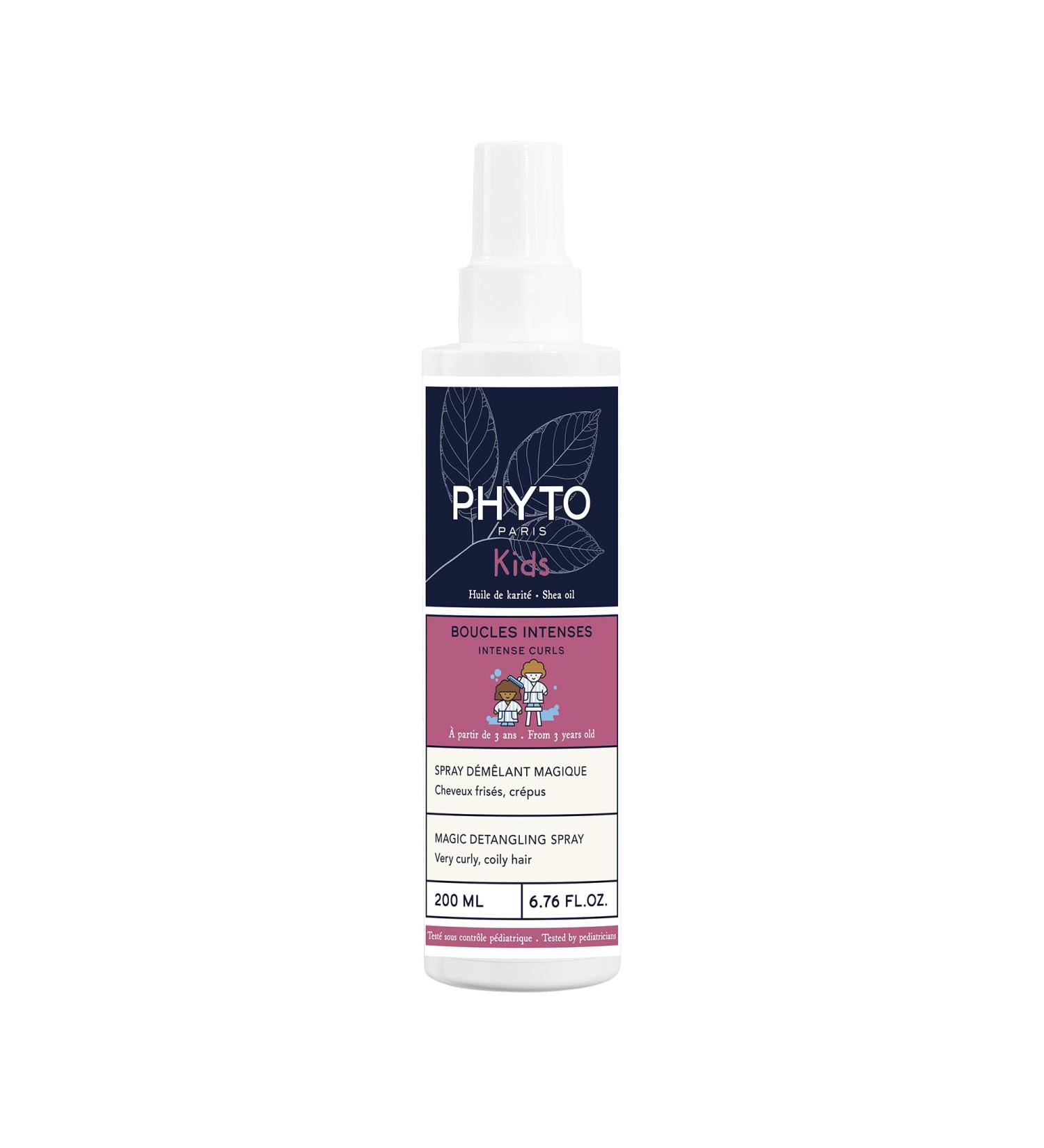 Phyto Paris - Boucles Intenses Kids - Spray D m lant Magique 200ml - Soin Sans Rin age Cheveux Enfants Fris s & Cr pus - D m le Instantan ment Nourrit et Adoucit avec Karit & Miel d Acacia - Buy Online on GoSupps.com