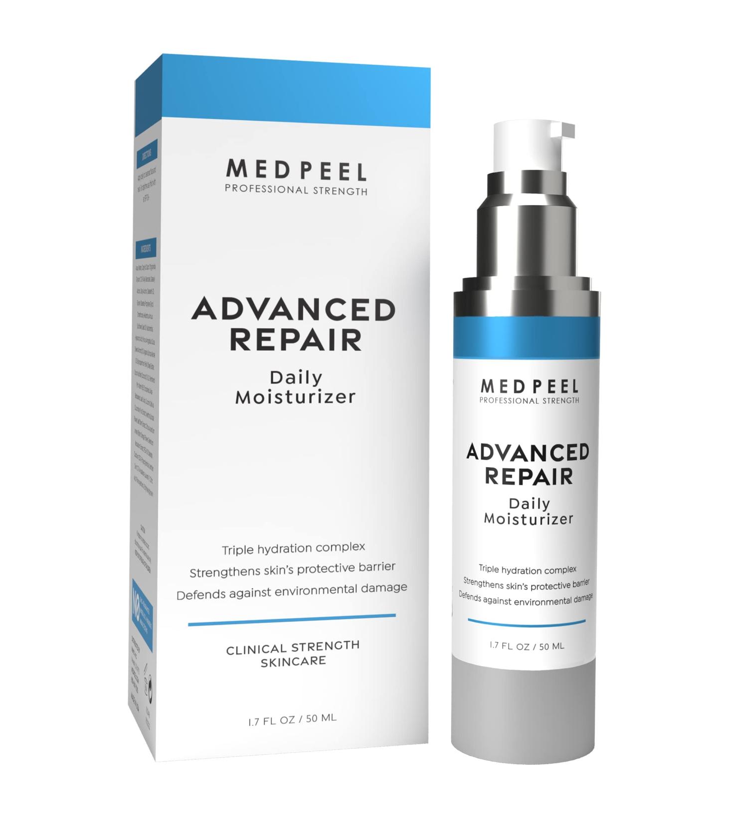 Medpeel Advanced Repair Daily Moisturizer | Vitamins E B3 & B5 | Soothing Aloe & Hyaluronic Acid - 1.7 fl oz | International Shipping Available - Buy Online on GoSupps.com