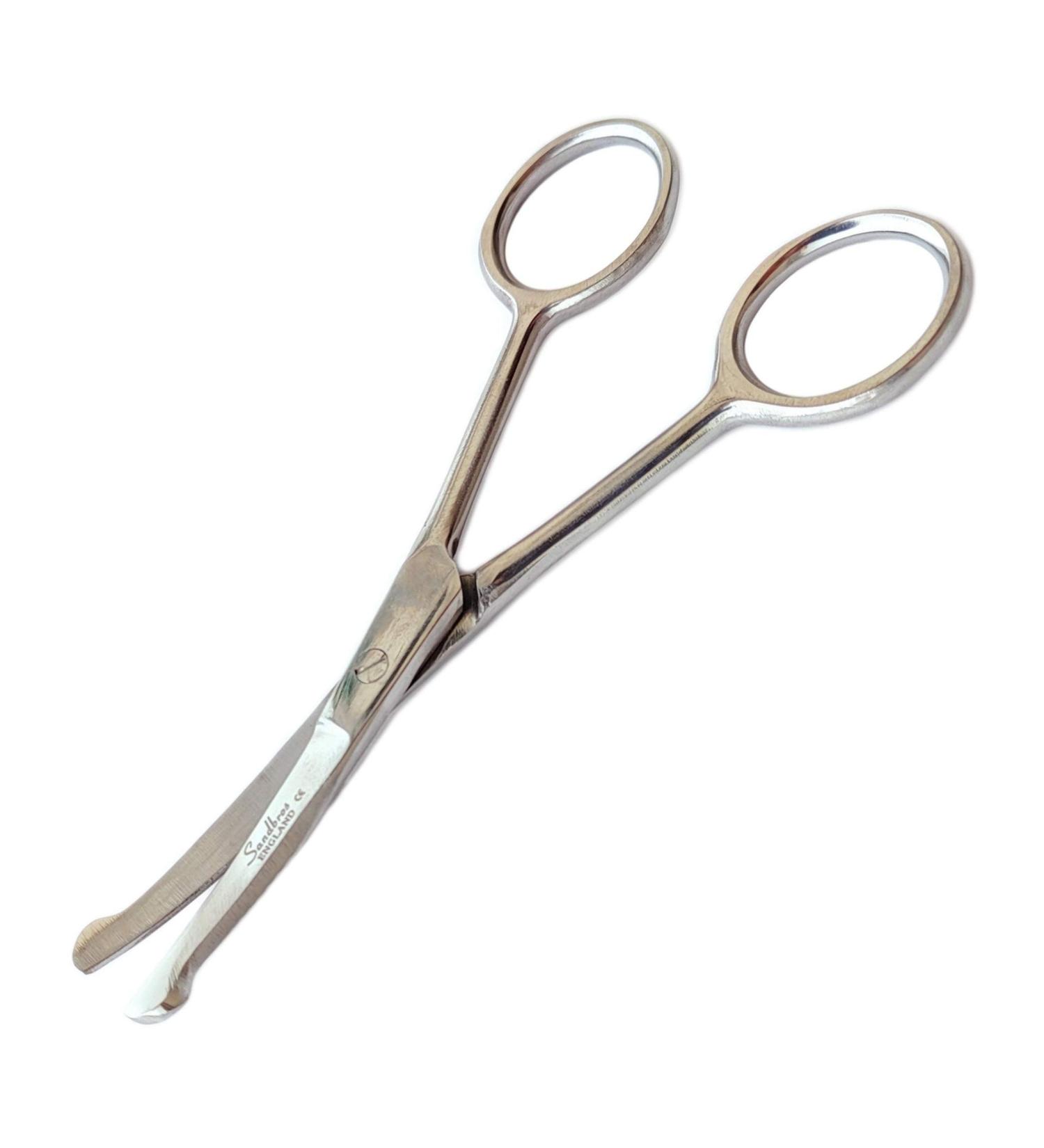 Sandbros Bull Nose Scissors 4.5 Probe Curved - 114.3mm Length - Buy Online on GoSupps.com
