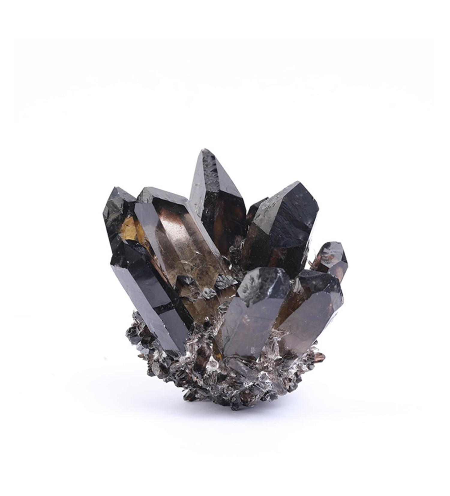 Crystal Rough Natural Point Smoky Quartz Stone Crystal Cluster Gemstones Specimen Home Decoration Decoration Gift (Size : 500-700g) - Buy Online on GoSupps.com