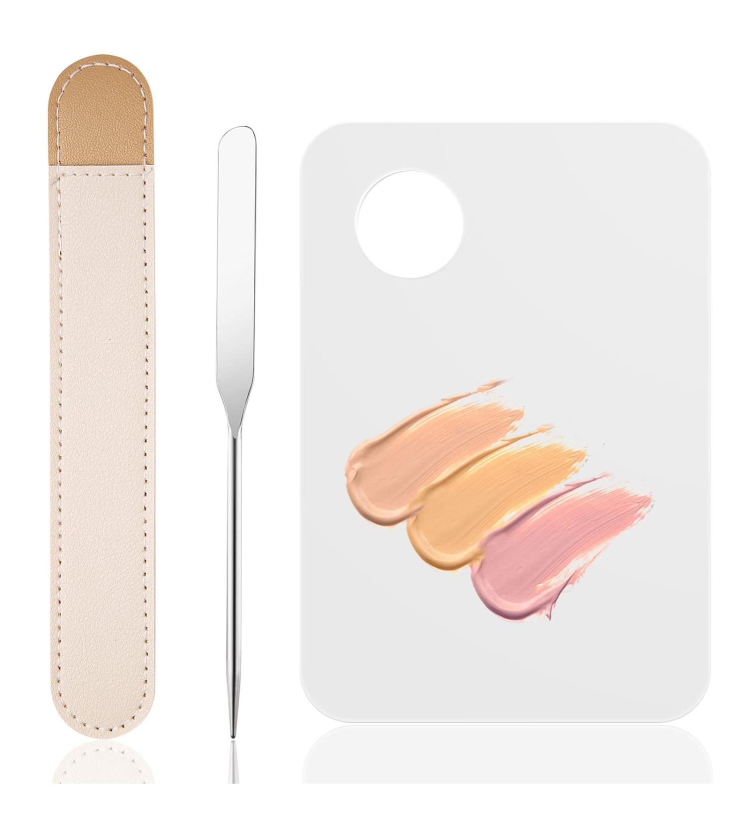 Korean Picasso Makeup Spatula and Palette Set - Stainless Steel Cosmetic Foundation Tool - Buy Online on GoSupps.com