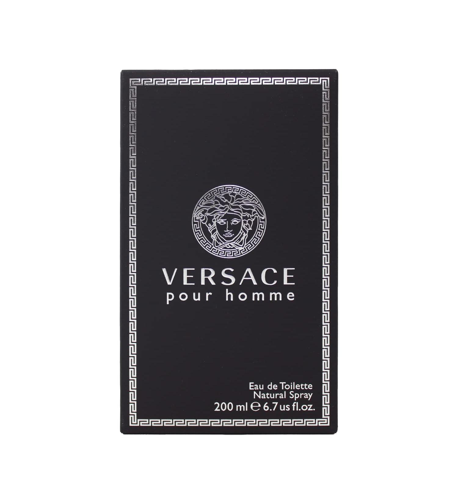 Versace Pour Homme for Men Eau de Toilette Spray 6.7 Ounce 6.7 Fl Oz (Pack of 1) Aromatic Fougere - Buy Online on GoSupps.com