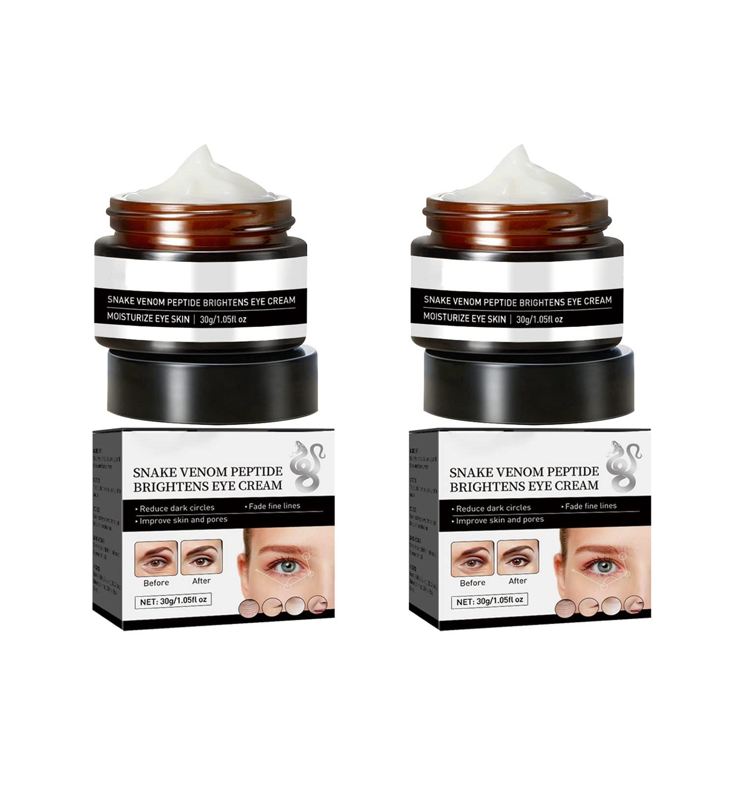 Verfons 2pcs Snake Venom Firming Eye Cream Kit | Anti Aging Treatment for Eye Bags, Fine Lines & Wrinkles - Buy Online on GoSupps.com