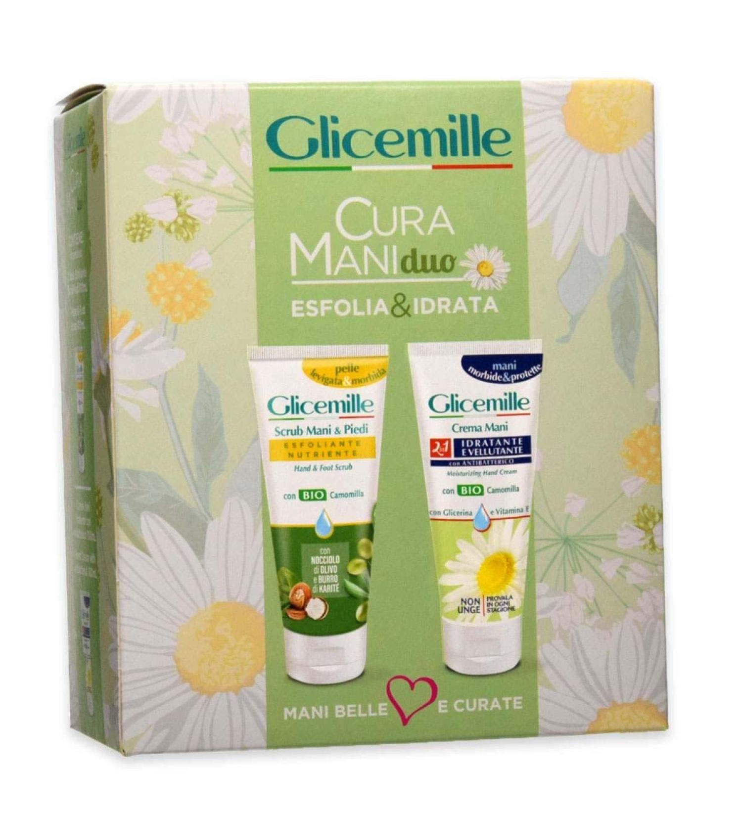 Mirato Glicemille Hand Care Box Duo Peeling & Moisture with peeling 100 ml + velvet hand cream 100 ml