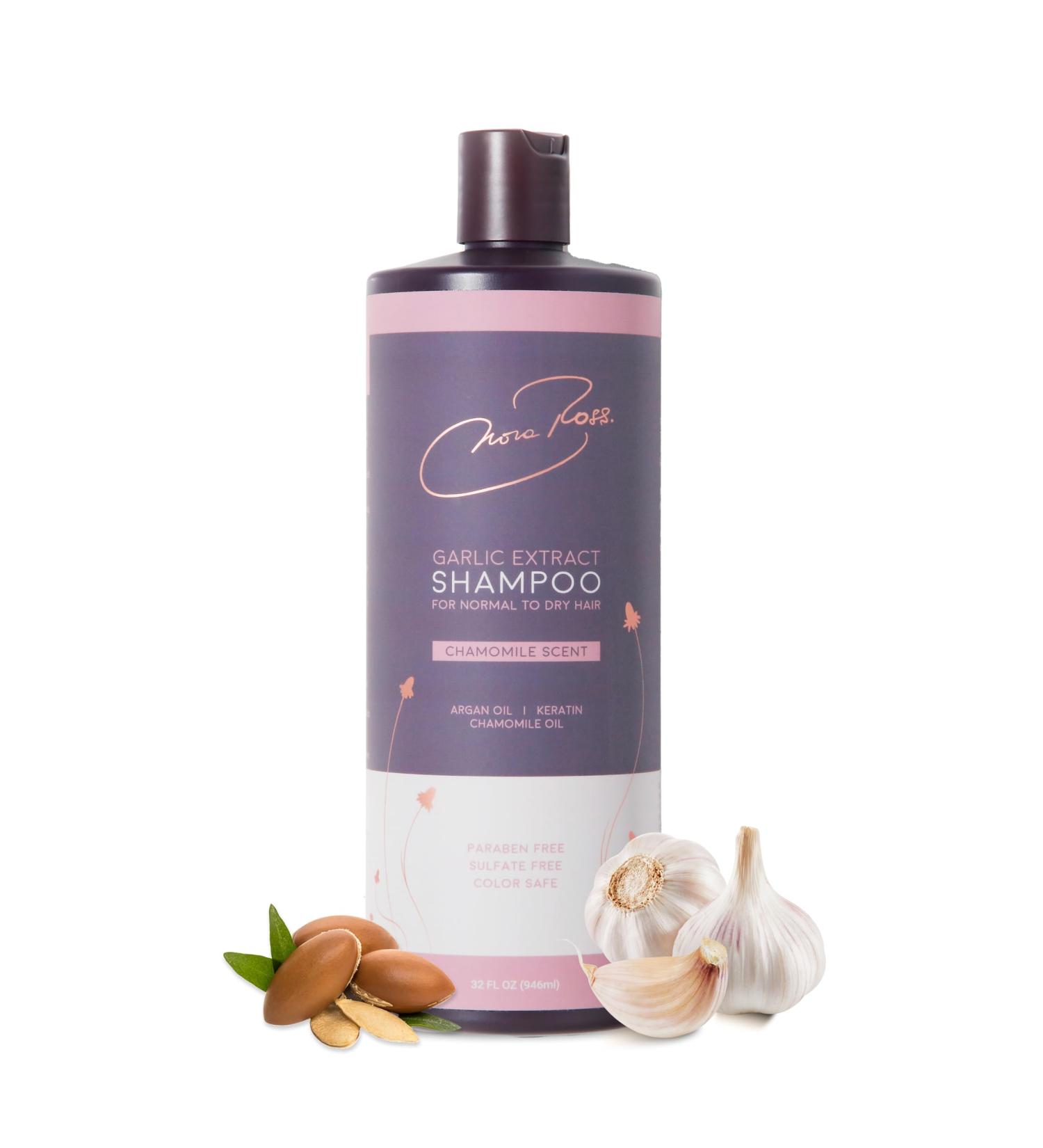 Nora Ross Garlic Shampoo for Oily Hair | Deep Cleansing & Moisturizing 32 Oz | Chamomile & Aloe Vera Infused | International Shipping Available - Buy Online on GoSupps.com