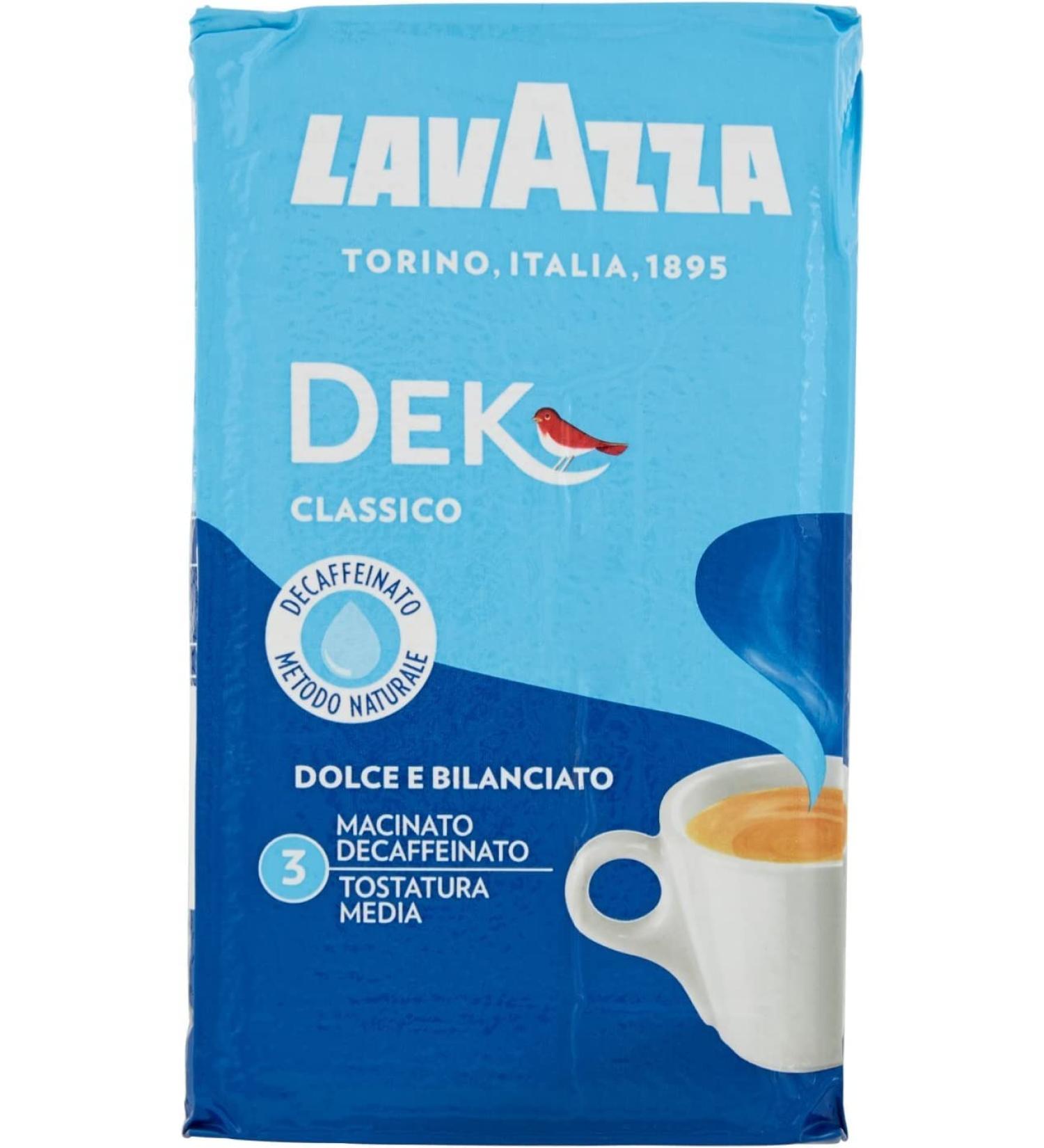  Lavazza LAVAZZA DEK Pack of 20 Italian ground coffees caffeine-free 250g - Buy Online on GoSupps.com