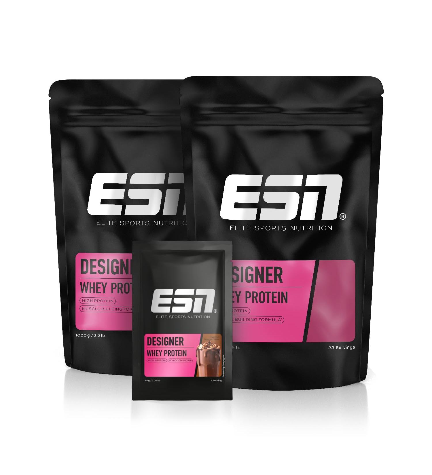 ESN Designer Whey Protein - 2 x 1000g Banana + Free 30g Sample | International Shipping - Buy Online on GoSupps.com
