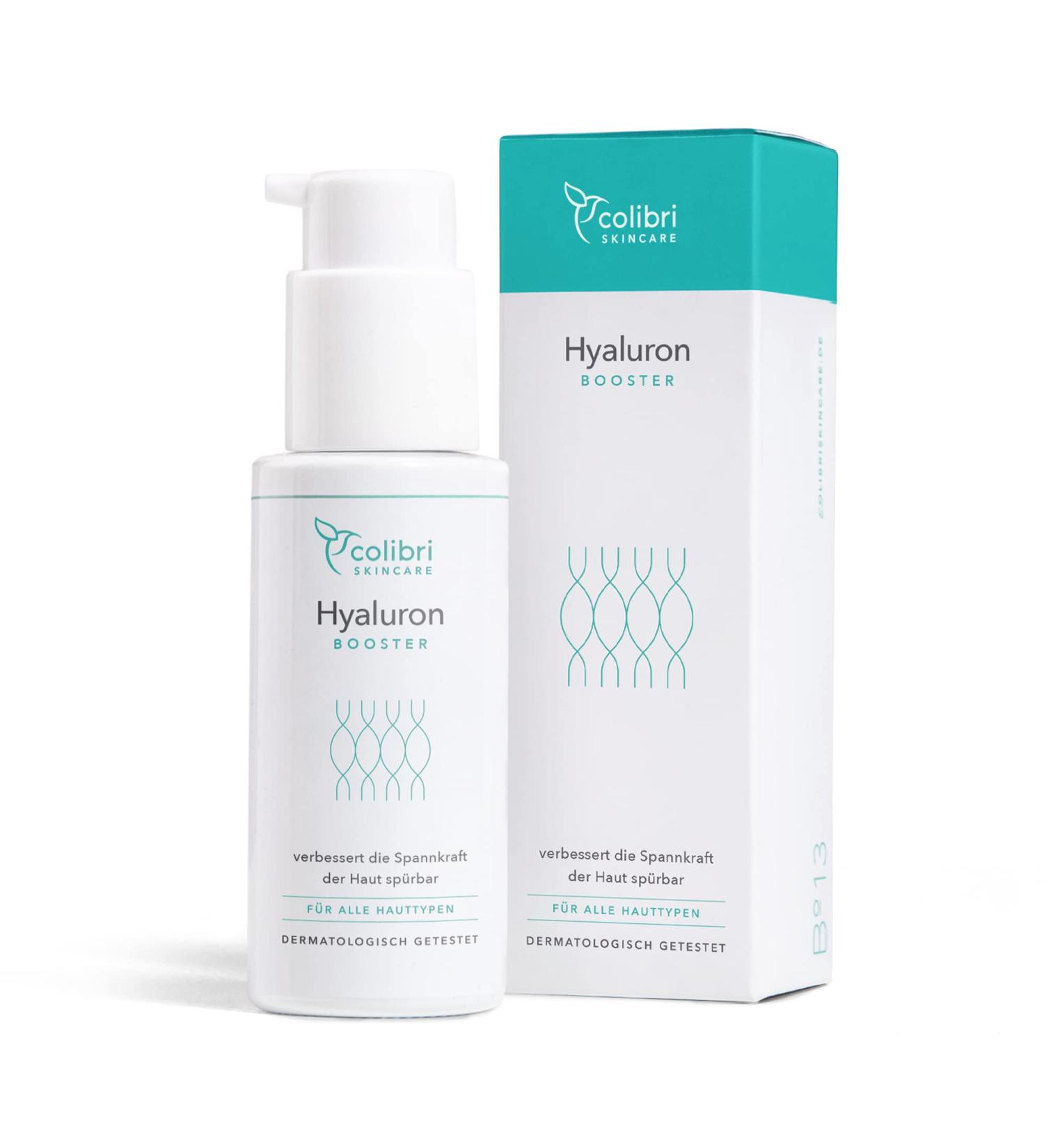 Colibri Skincare Hyaluron Booster 50ml | High-Dose Hyaluronic Acid Anti-Aging Serum for Men & Women | Moisturizing Facial Care Made in Germany - Buy Online on GoSupps.com