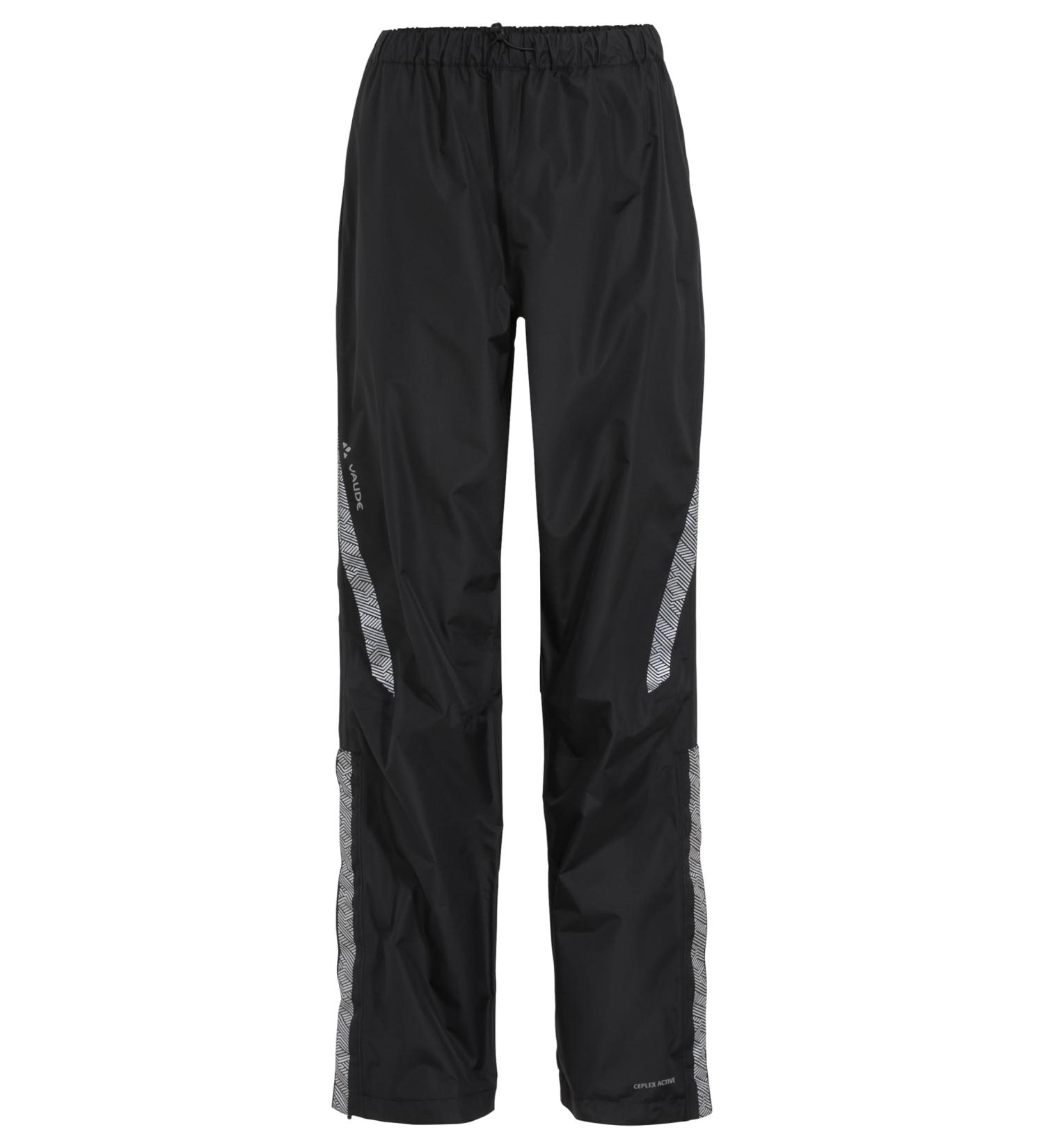 VAUDE Men's Luminum Pants II - Lightweight Rain Pants with Reflective Elements (L Black) for Outdoor Adventure - Buy Online on GoSupps.com