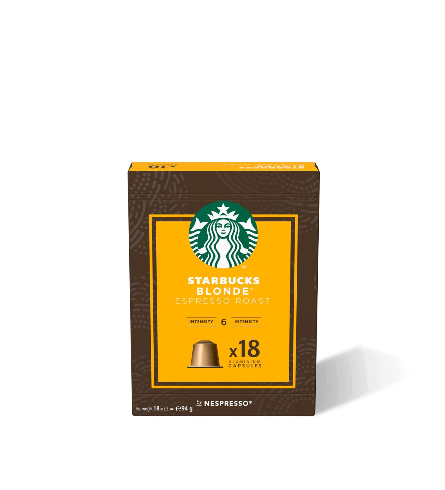Starbucks Caf Compatibles Nespresso Blonde Espresso Roast 18 capsules