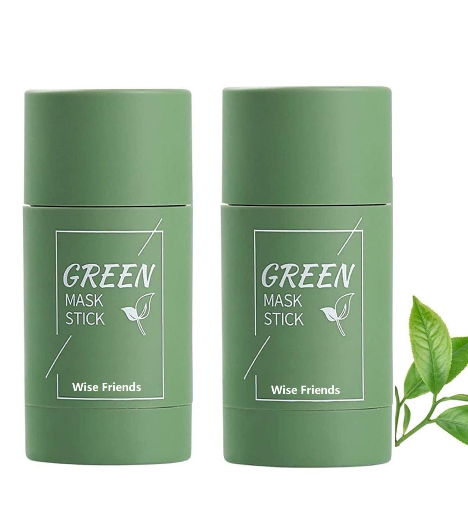 2-Pack Green Tea Cleansing Mask Stick for Poreless Deep Cleanse and Blackhead Removal - Oil Control, Acne Improvement, and Moisturization for All Skin Types - Men and Women, Sensitive Skin Friendly - Buy Online on GoSupps.com