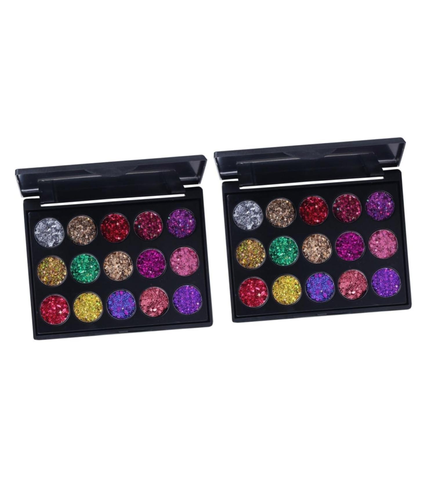 TOVINANNA 2pcs 15 Eyeshadow Eye Shadows Makeup Palette Eyeshadow Powder Eyeshadow Pallet - Buy Online on GoSupps.com