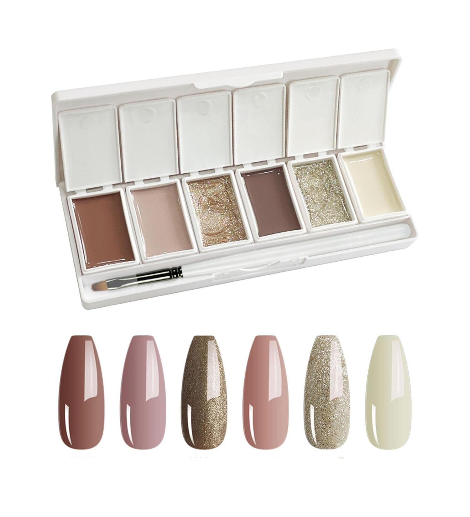 Biudui Gel Nail Polish Set - 6 Solid Colors & Nail Art Kit for Beginners & Professionals | DIY Manicure & UV Glue - Buy Online on GoSupps.com