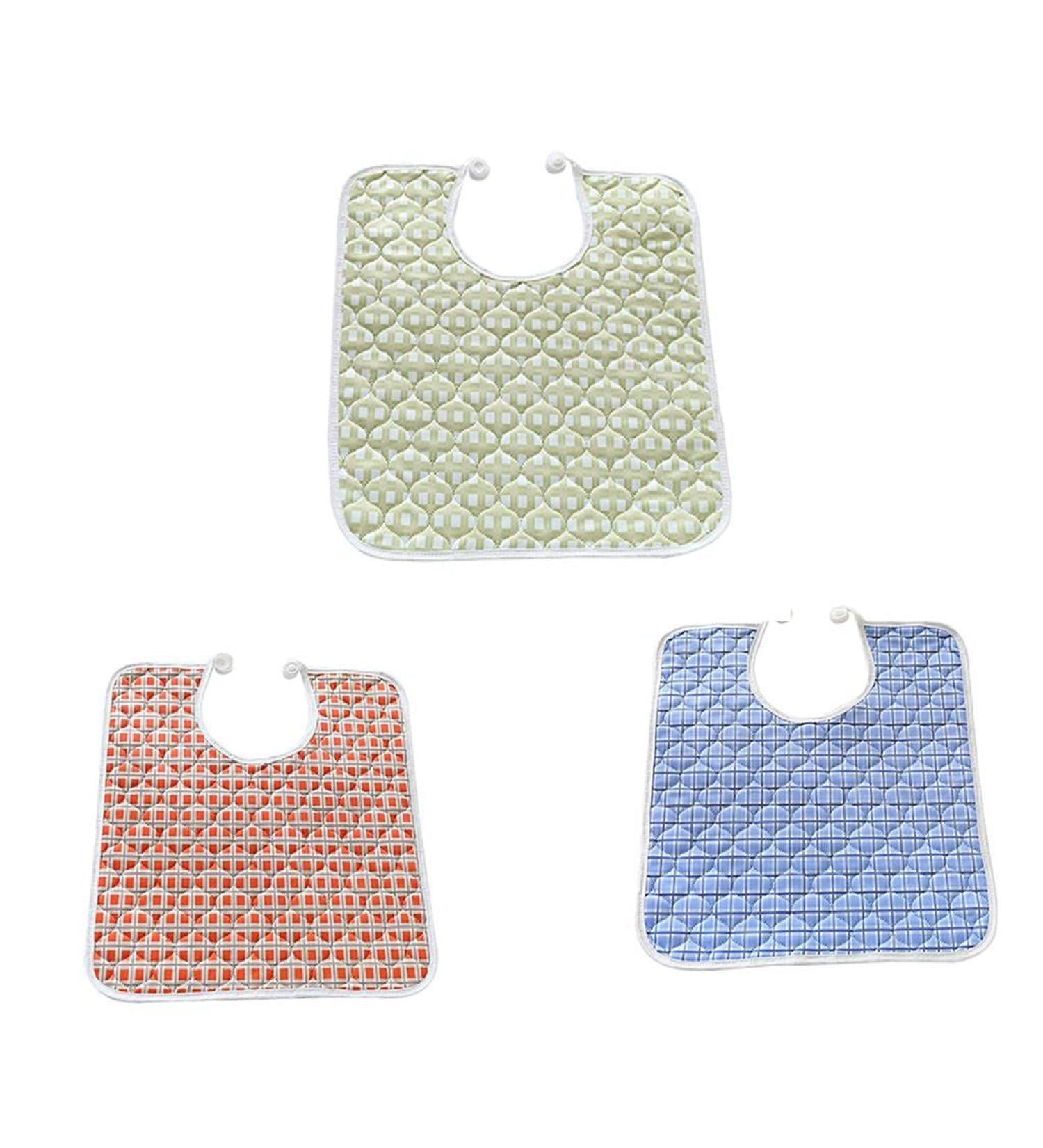 3Pcs Large Adult Bibs Eating Aid Clothing Protectors Waterproof 40x35cm - Buy Online on GoSupps.com