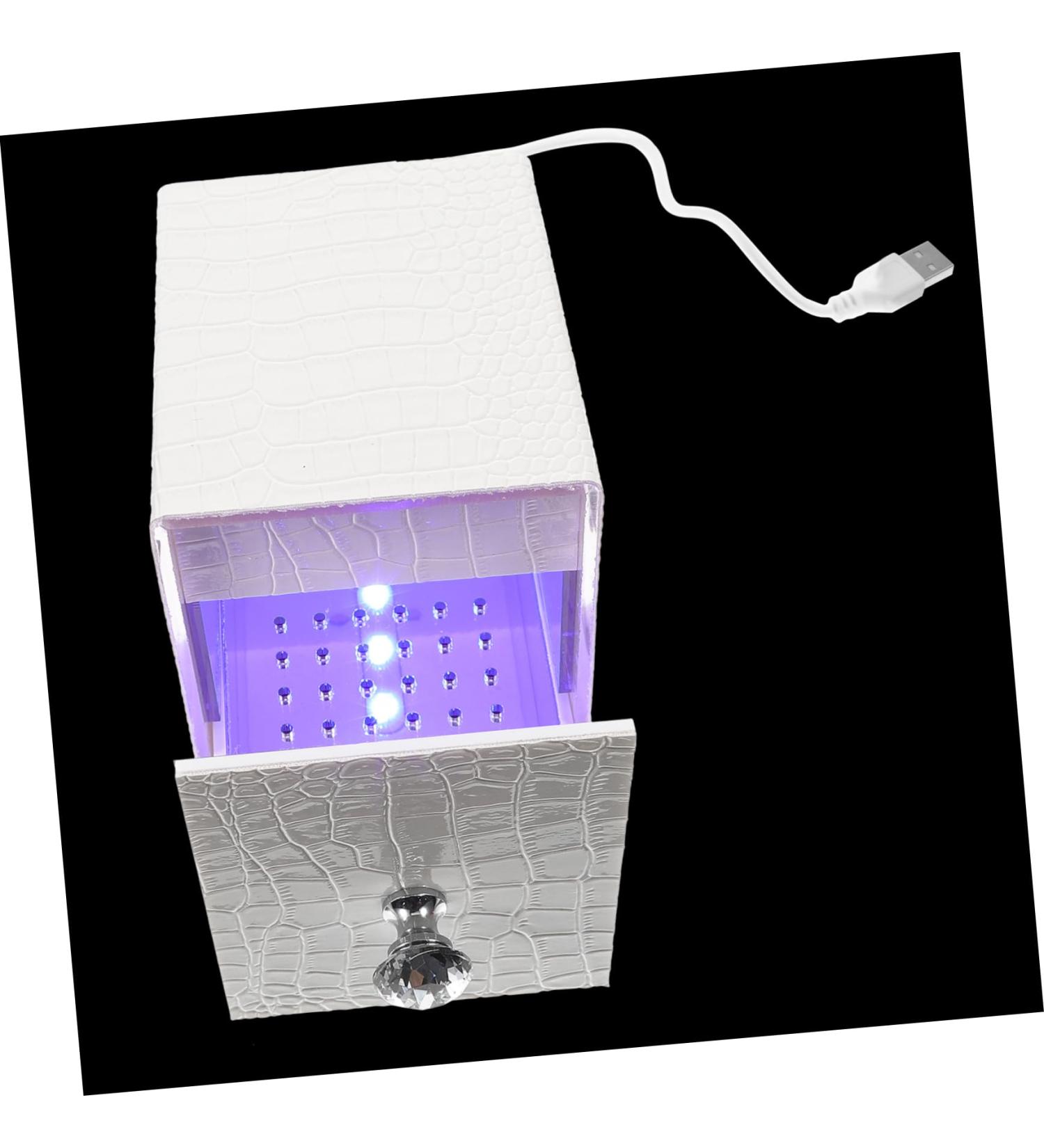 ABOOFAN Nail Polish Storage Para U as Nail Art Tool Nail Tools for Nail Art Nail Nail Organizer Manicure Tools Female White Electric Nail Dust-proof Acrylic 12x8.5cm White - Buy Online on GoSupps.com