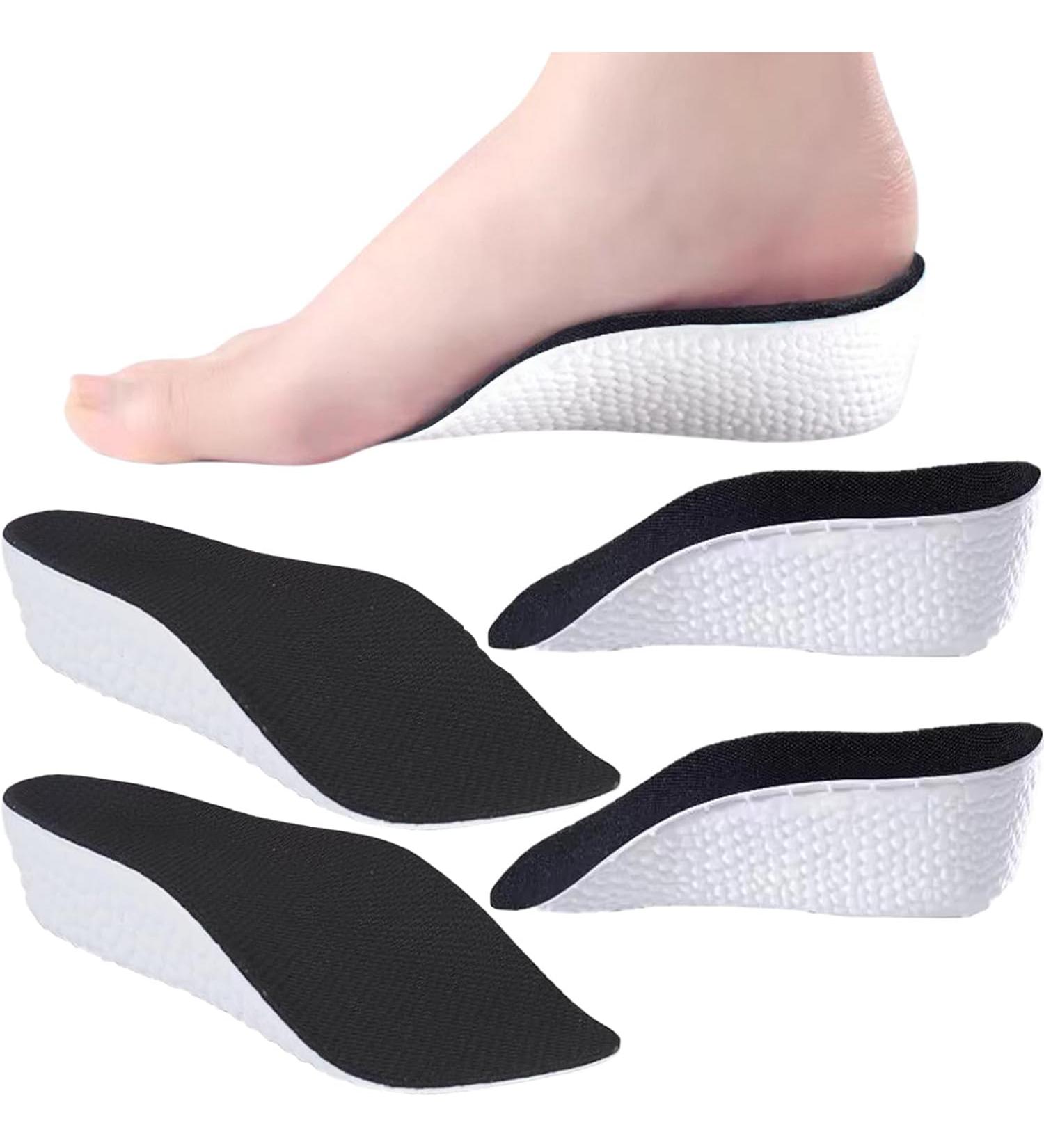 Orthotic High Cushion Insoles - Height Increasing Arch Support for Plantar Fasciitis & Flat Feet (2 Pairs 2.5 CM - Buy Online on GoSupps.com